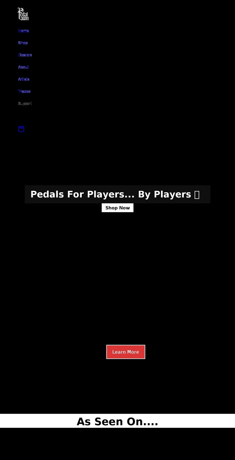 PP Main Shopify theme site example pedalpawn.com