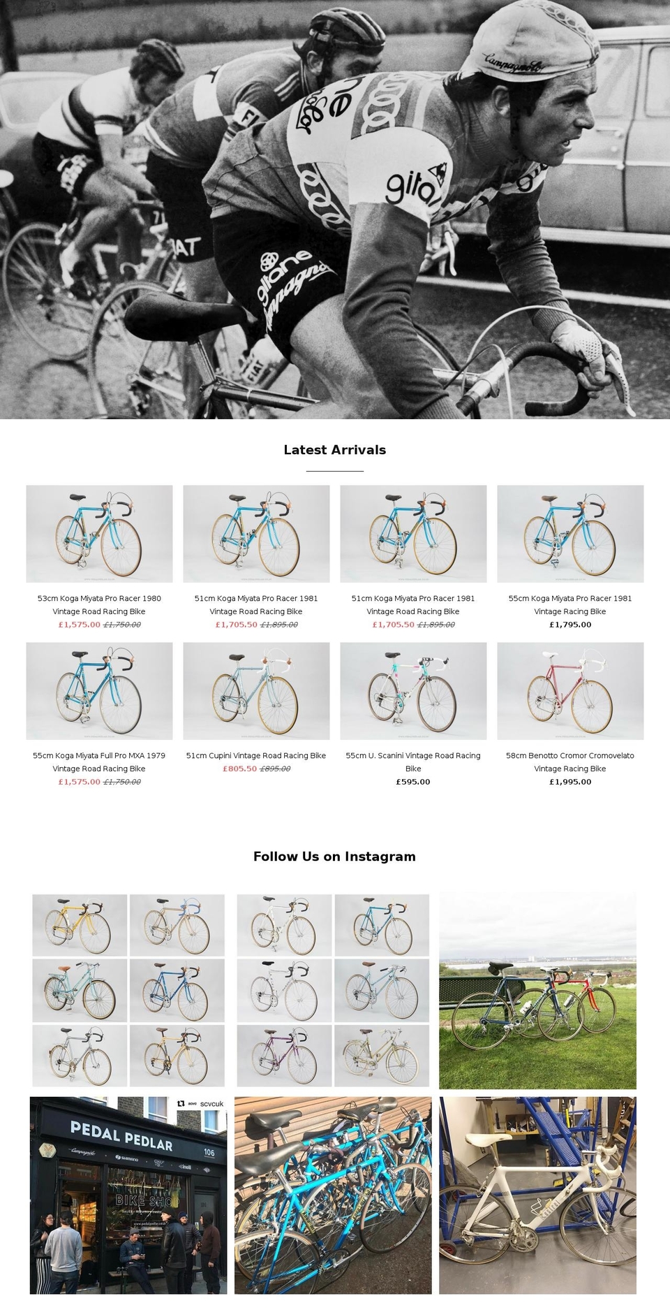 pedalpedlar.com shopify website screenshot