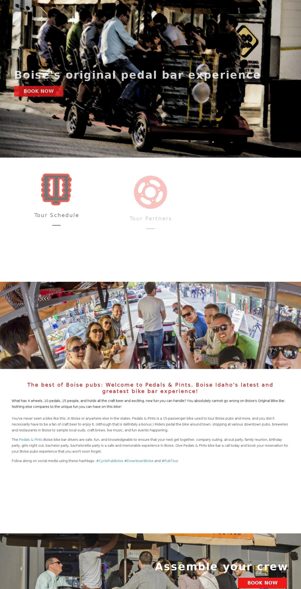 pedals-pints.com shopify website screenshot