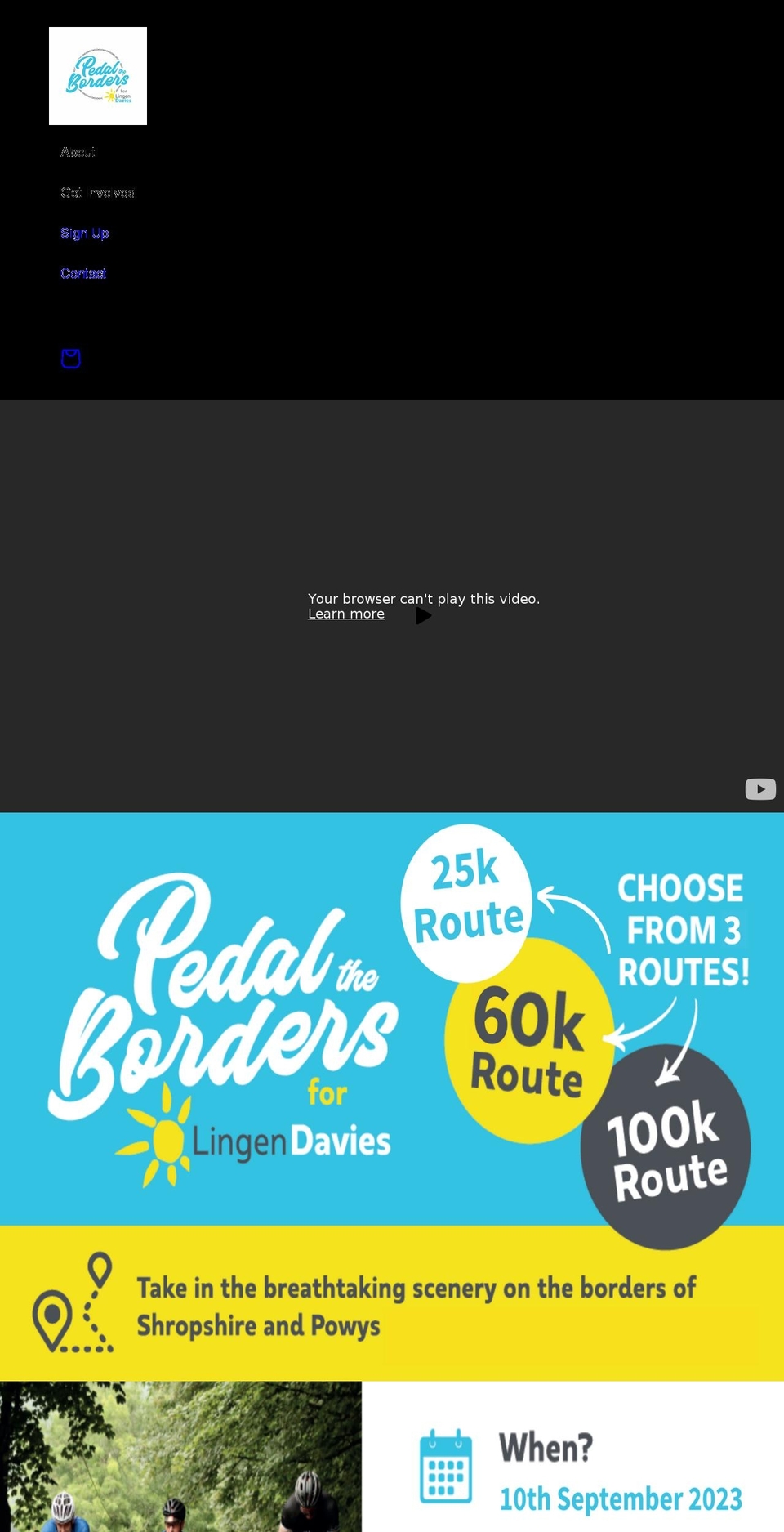 pedaltheborders.co.uk shopify website screenshot