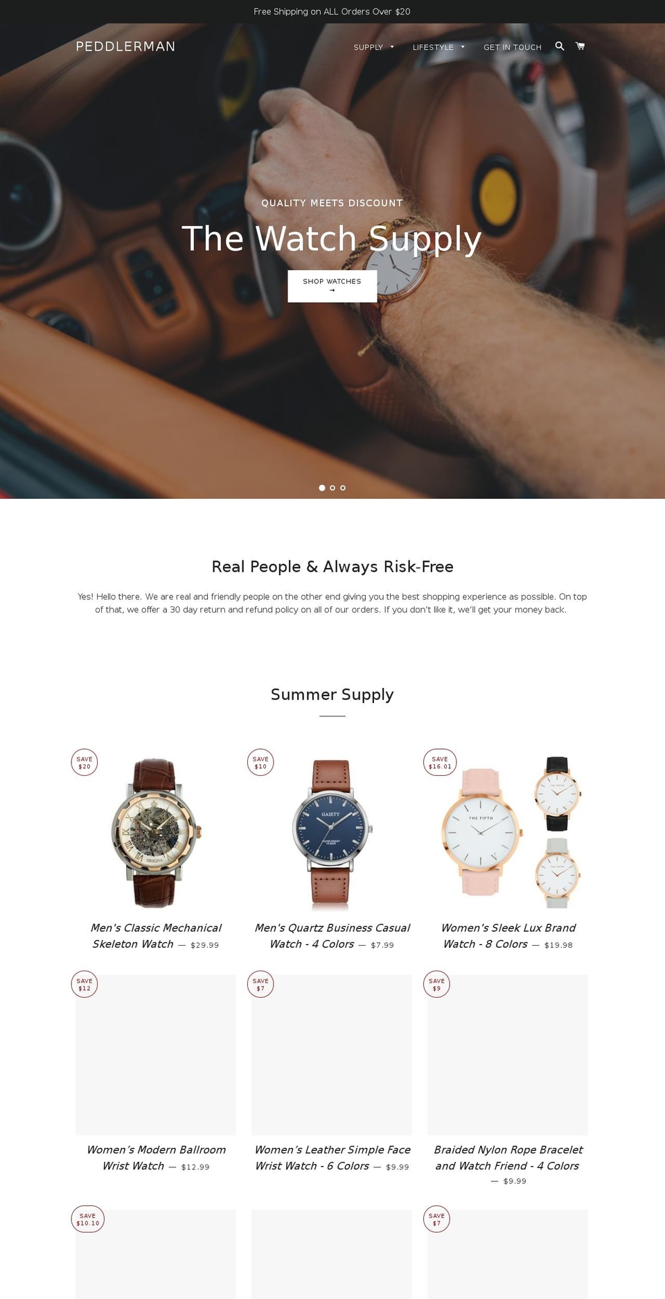peddlerman.com shopify website screenshot