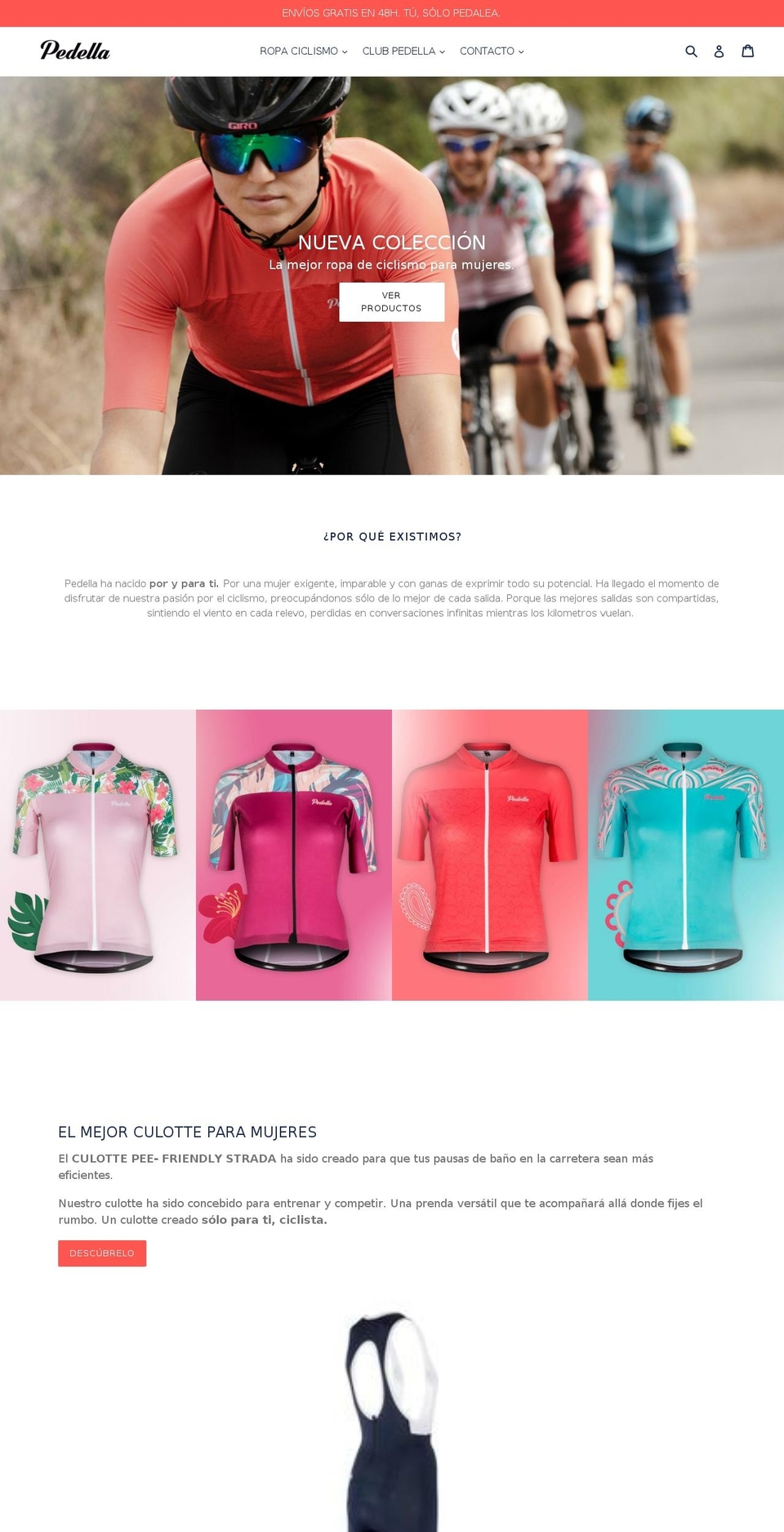 pedella.com — Shopify storefront screenshot