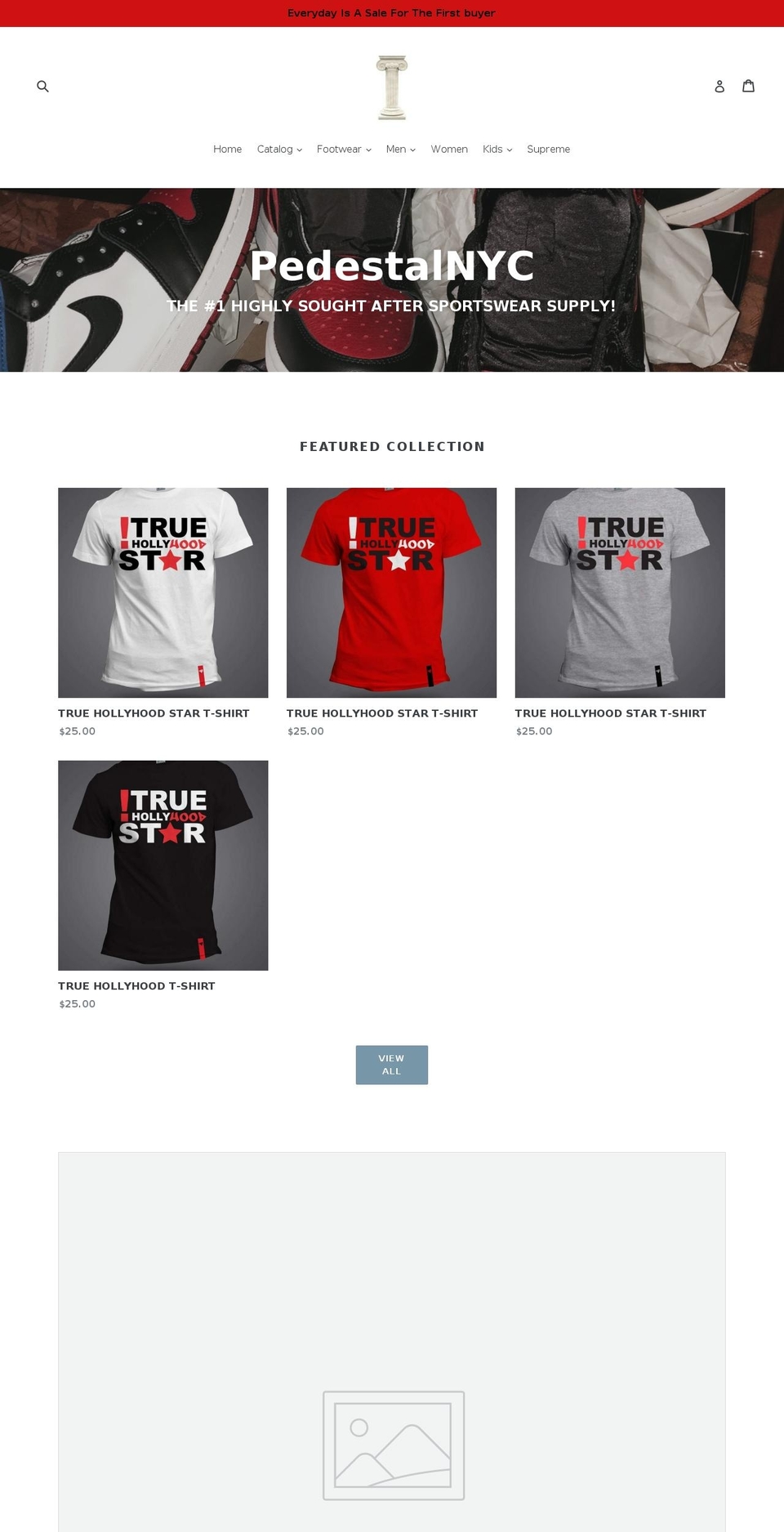 pedestalnyc.com — Shopify storefront screenshot