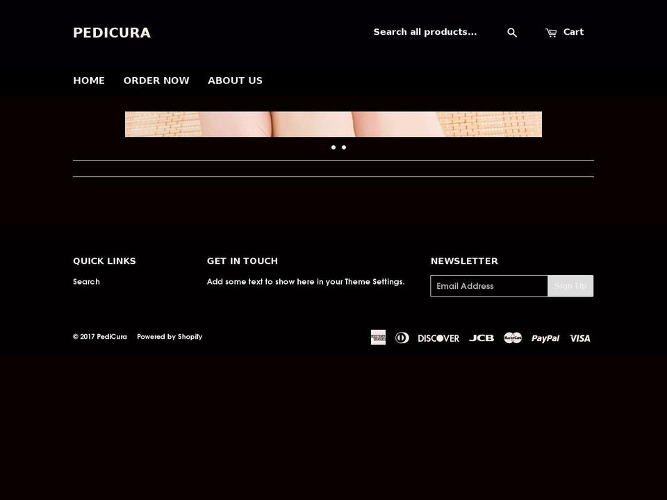 pedicura.net shopify website screenshot