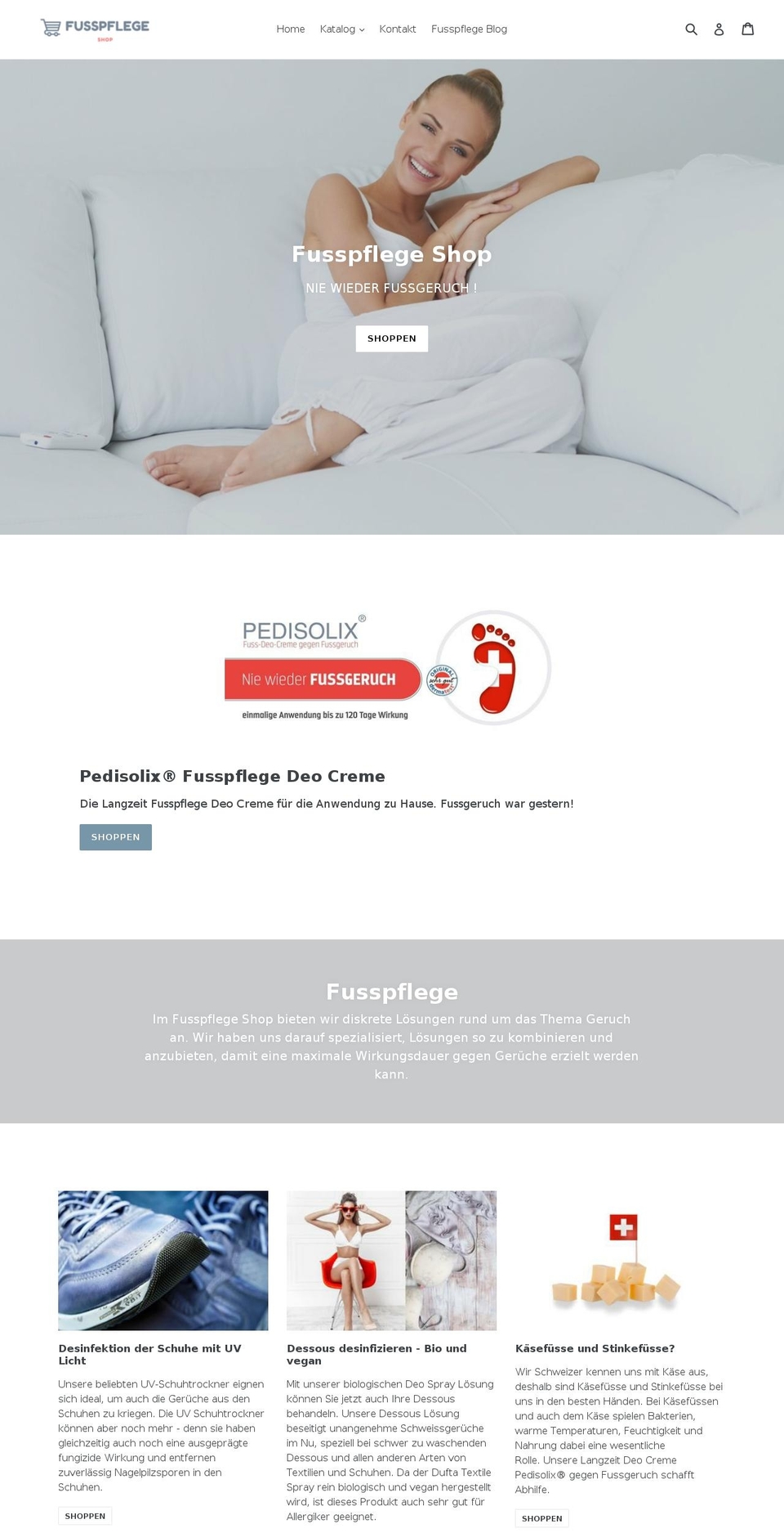 pedisolix.com — Shopify storefront screenshot