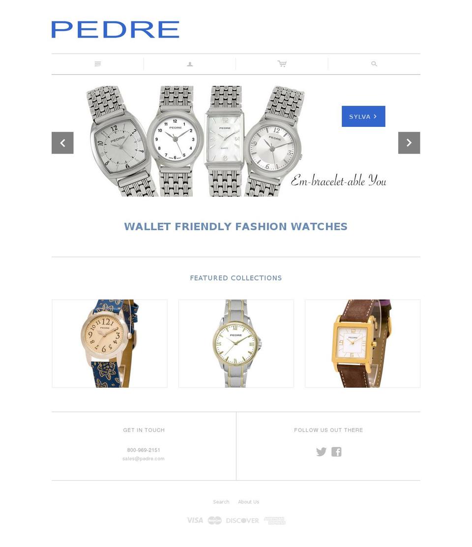 pedreonline.com shopify website screenshot