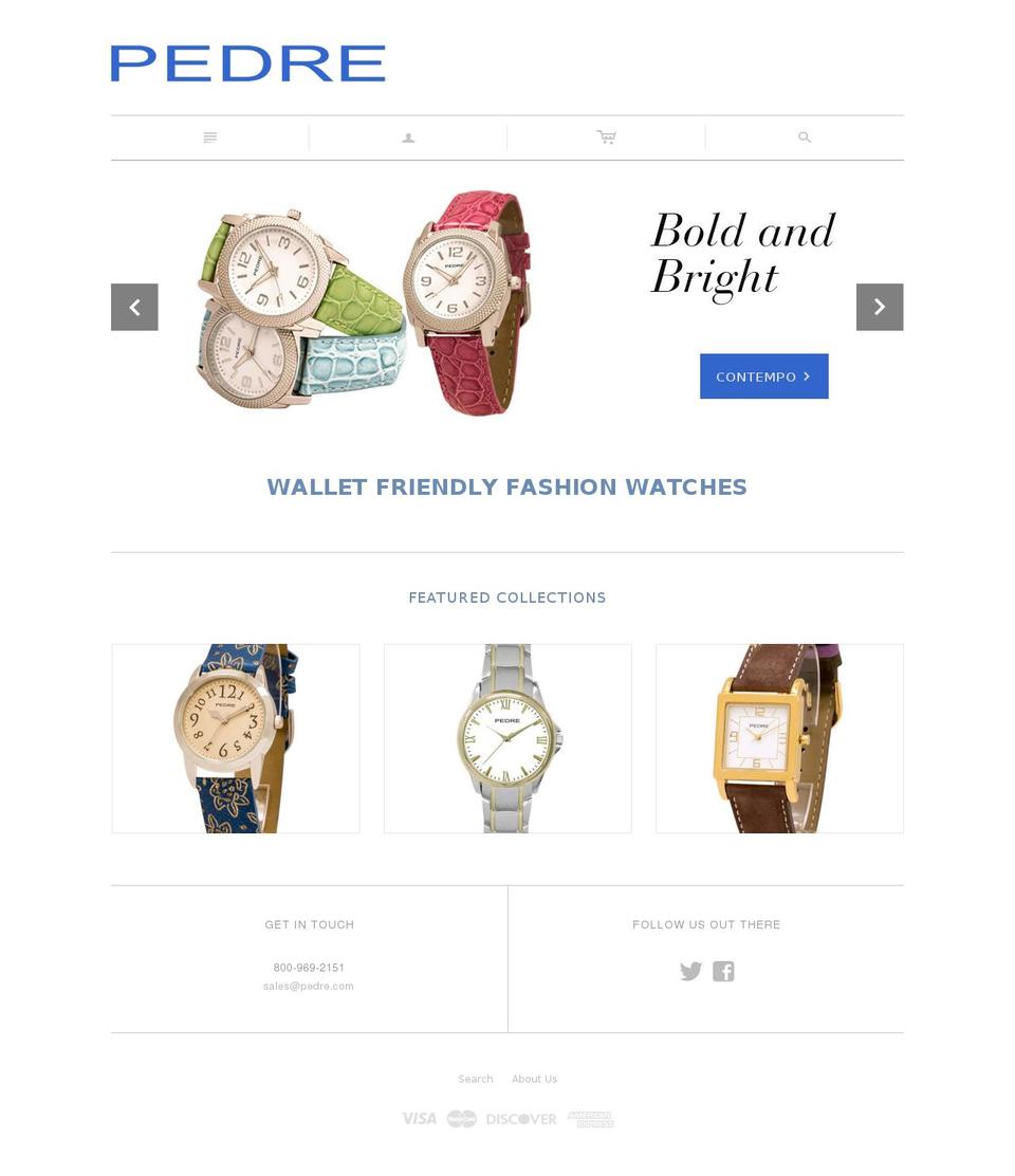 Pedrewatch Shopify theme site example pedrewatch.com