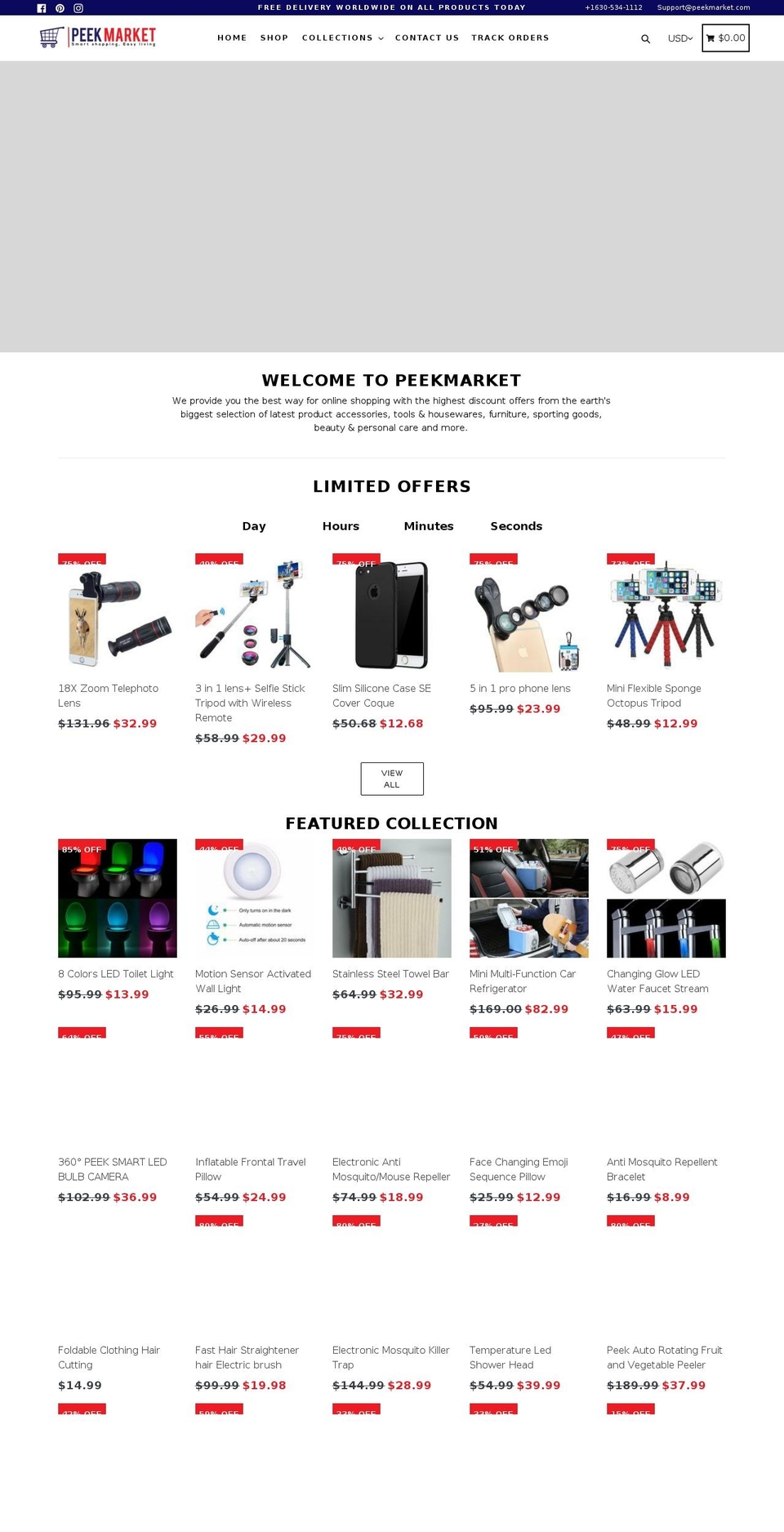 peekmarket.com — Shopify storefront screenshot