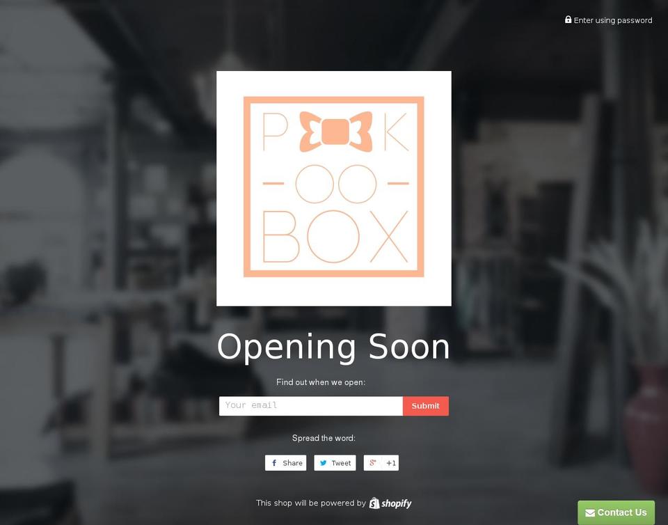 peekoobox.com shopify website screenshot