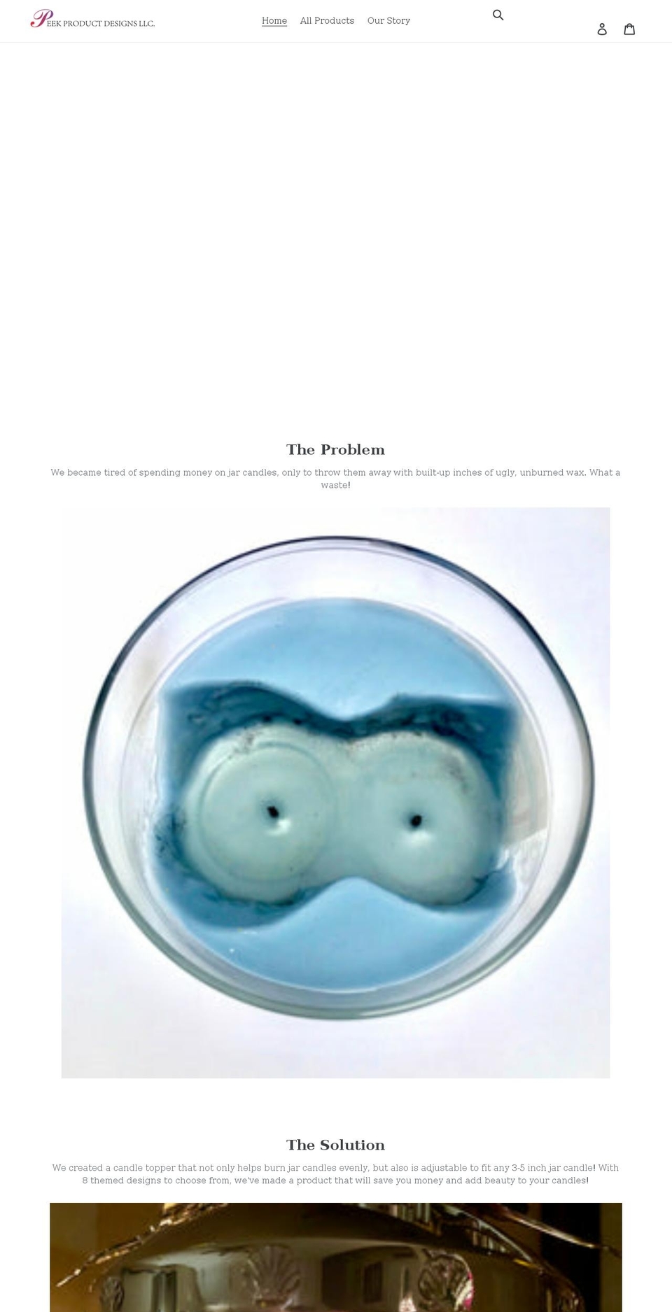 peekproductdesigns.com shopify website screenshot
