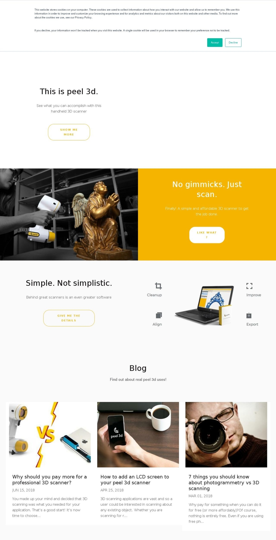 peel-3d.com — Shopify storefront screenshot