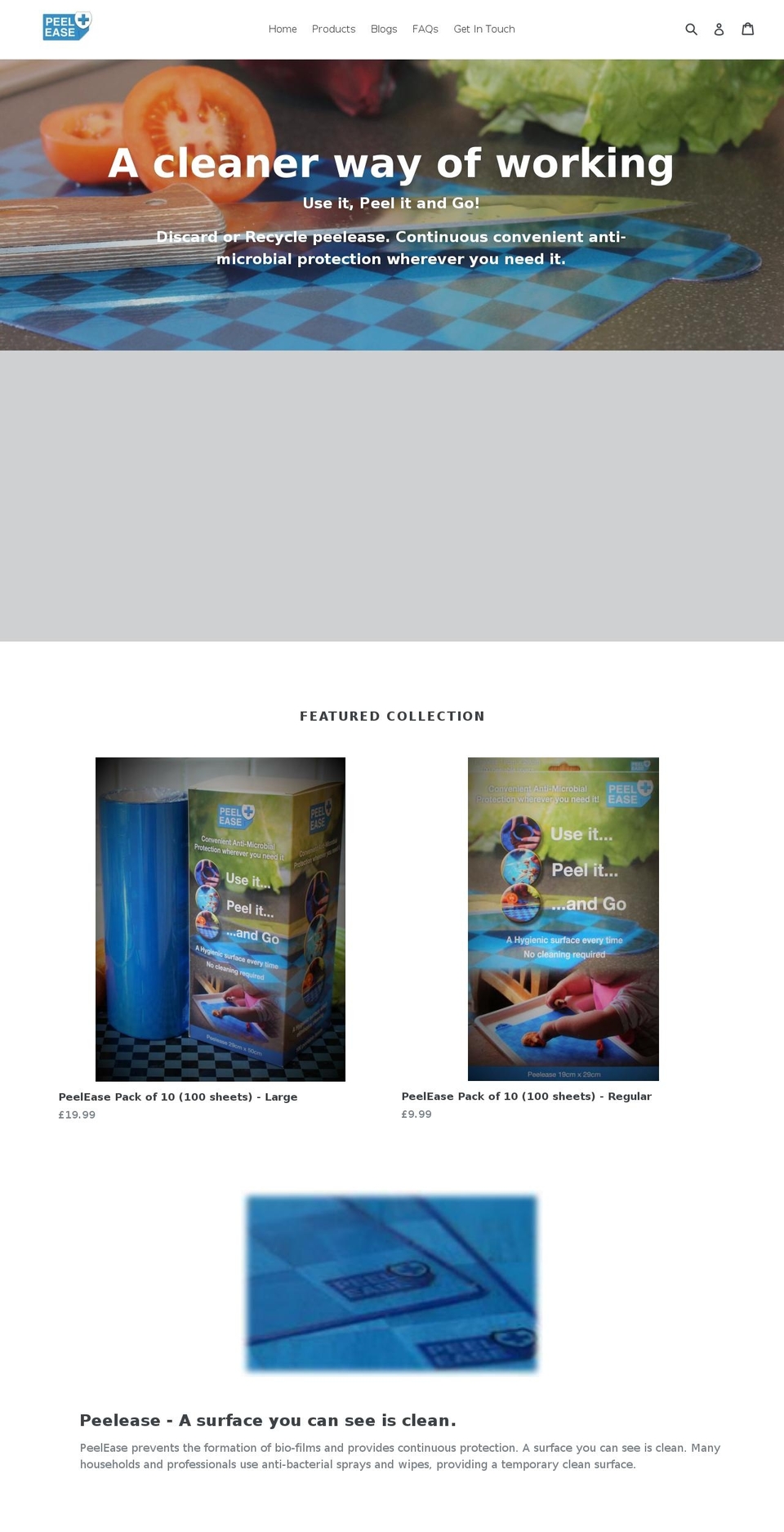 peelease.com — Shopify storefront screenshot