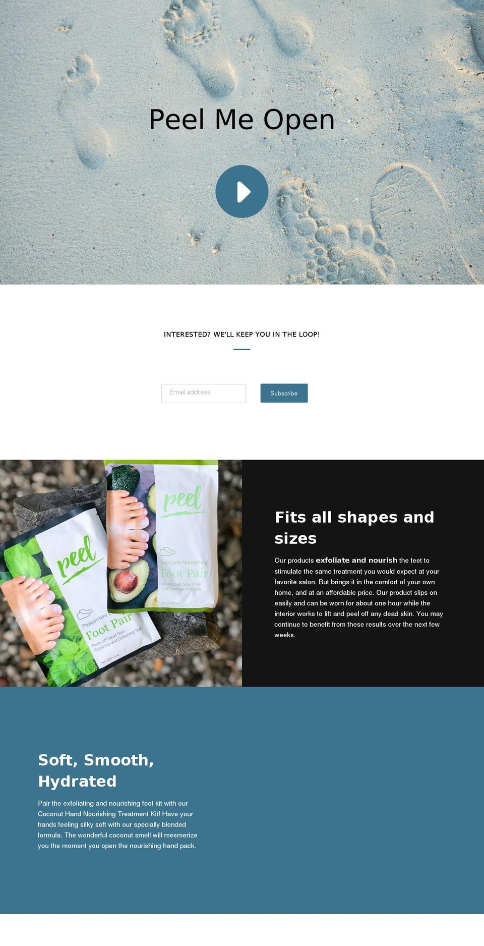 peelessentials.com — Shopify storefront screenshot