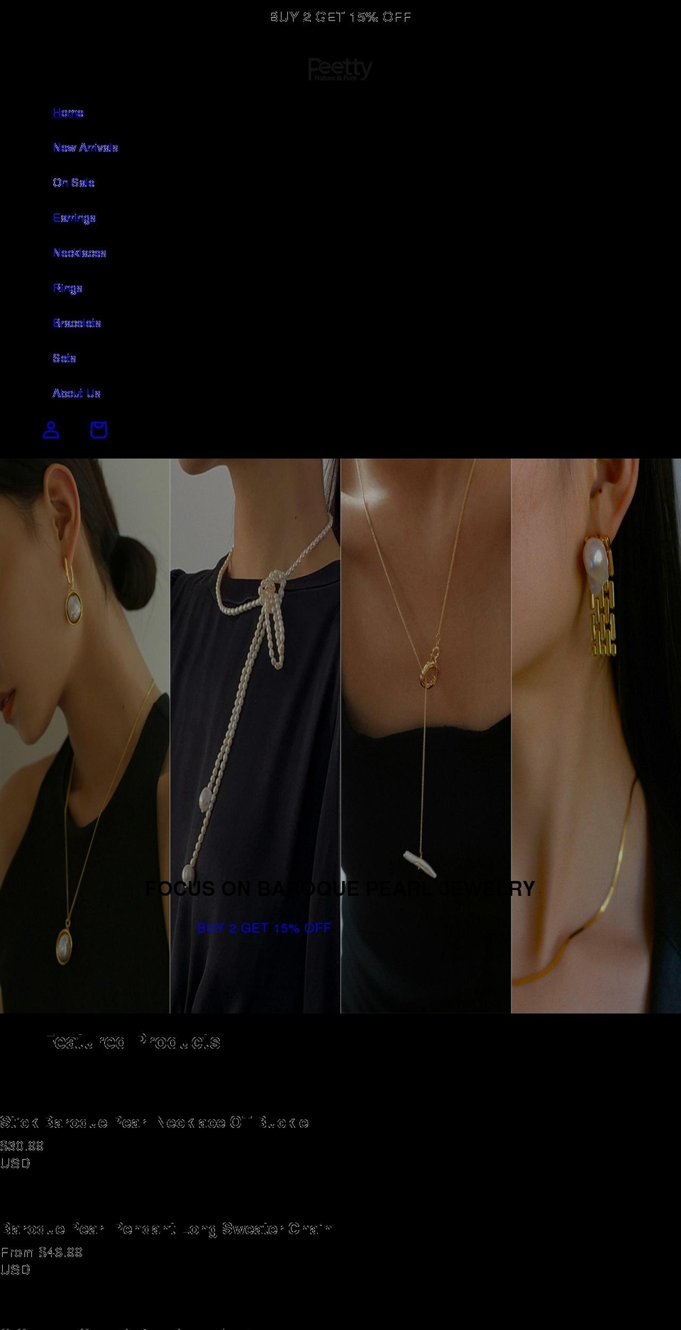 peetty.com shopify website screenshot