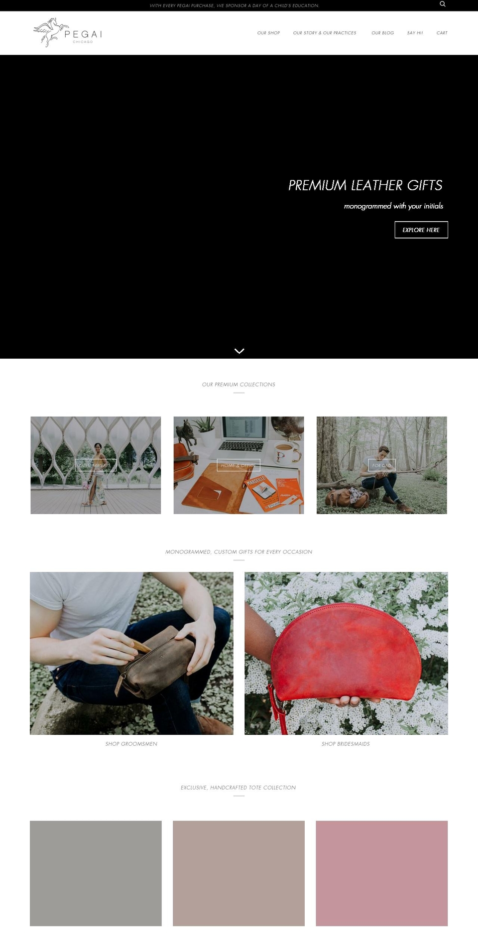 pegai.com shopify website screenshot
