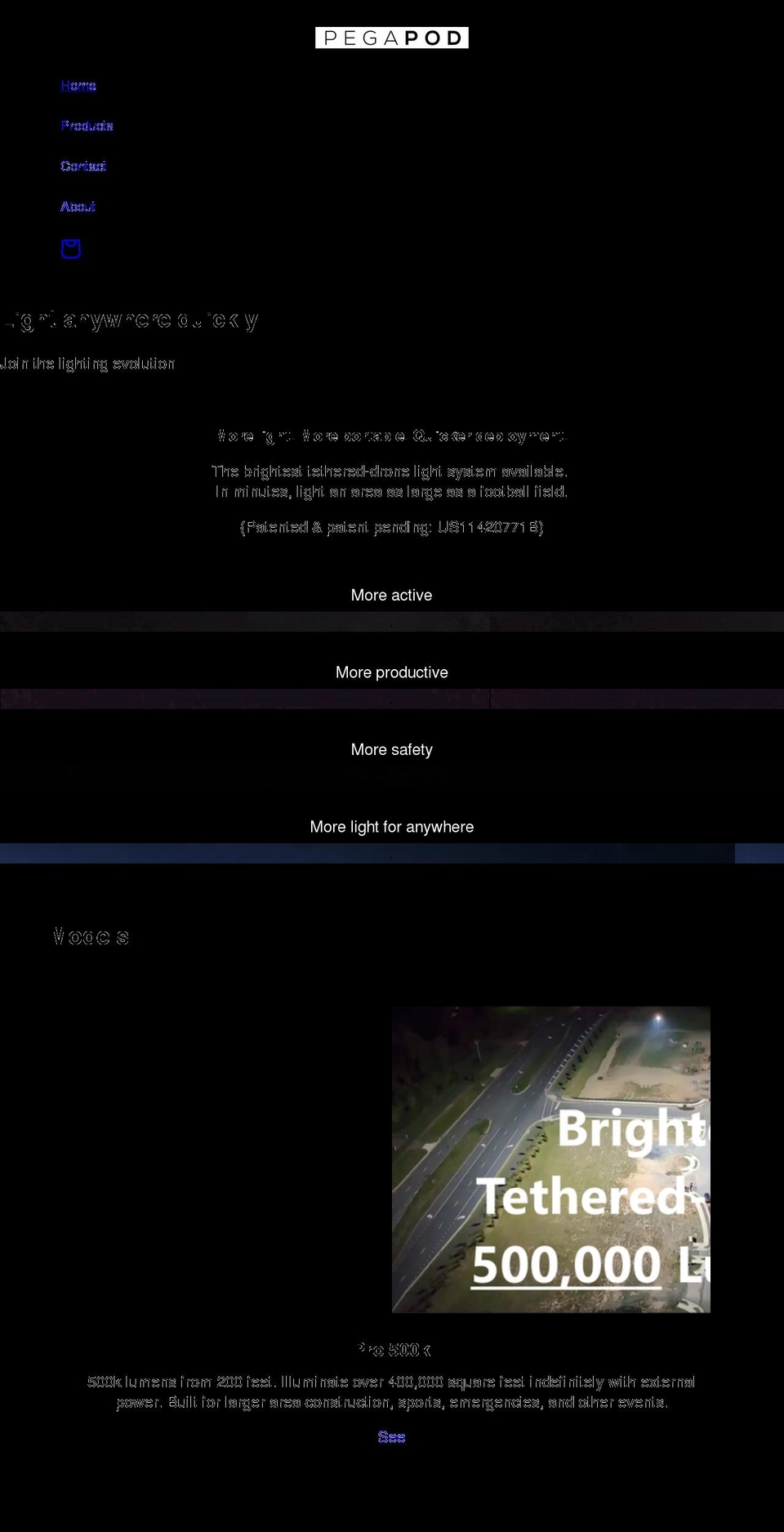 pegapod.com shopify website screenshot