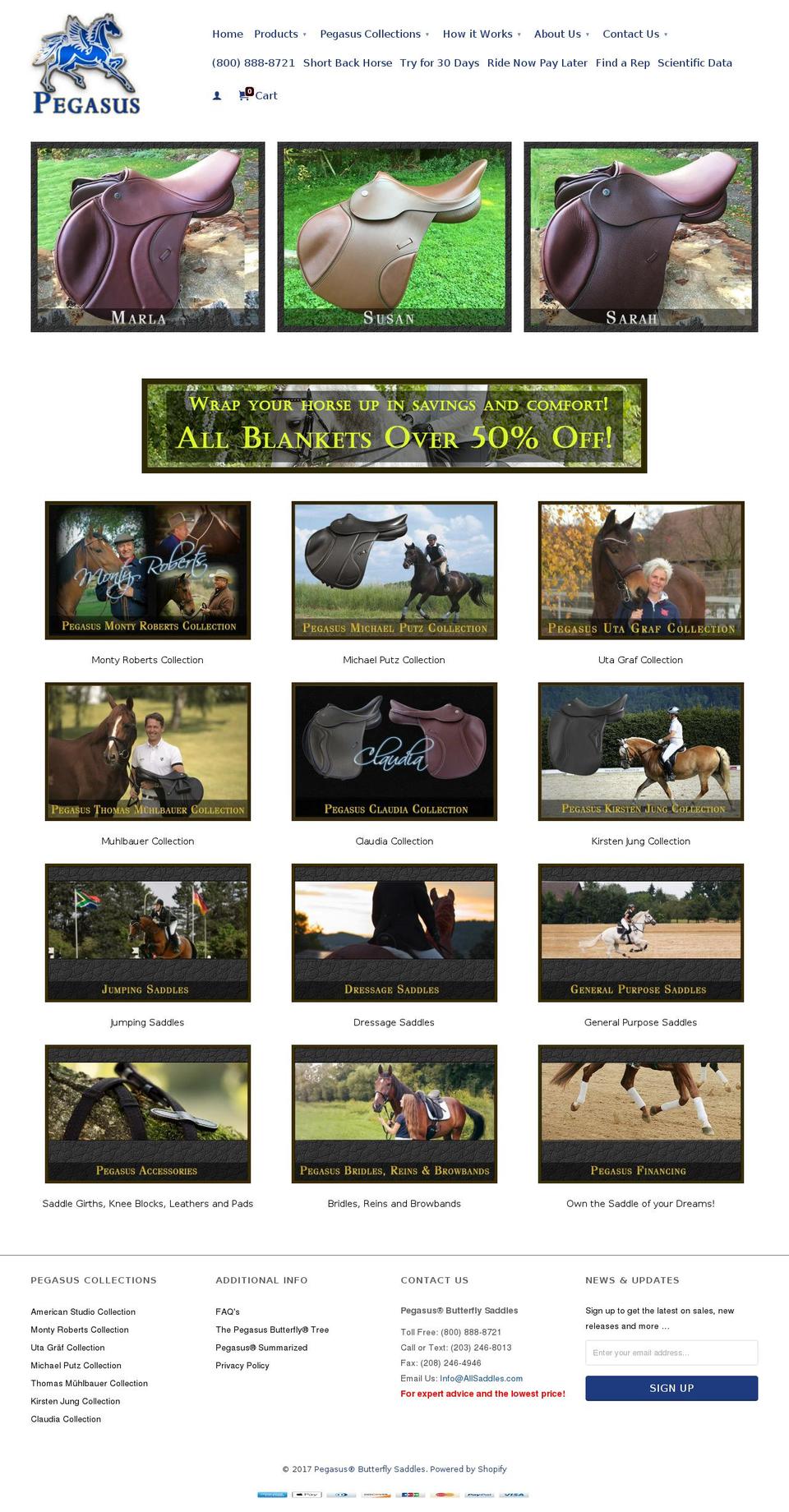 Copy of Retina BoldDev May18 - original Shopify theme site example pegasussaddles.com