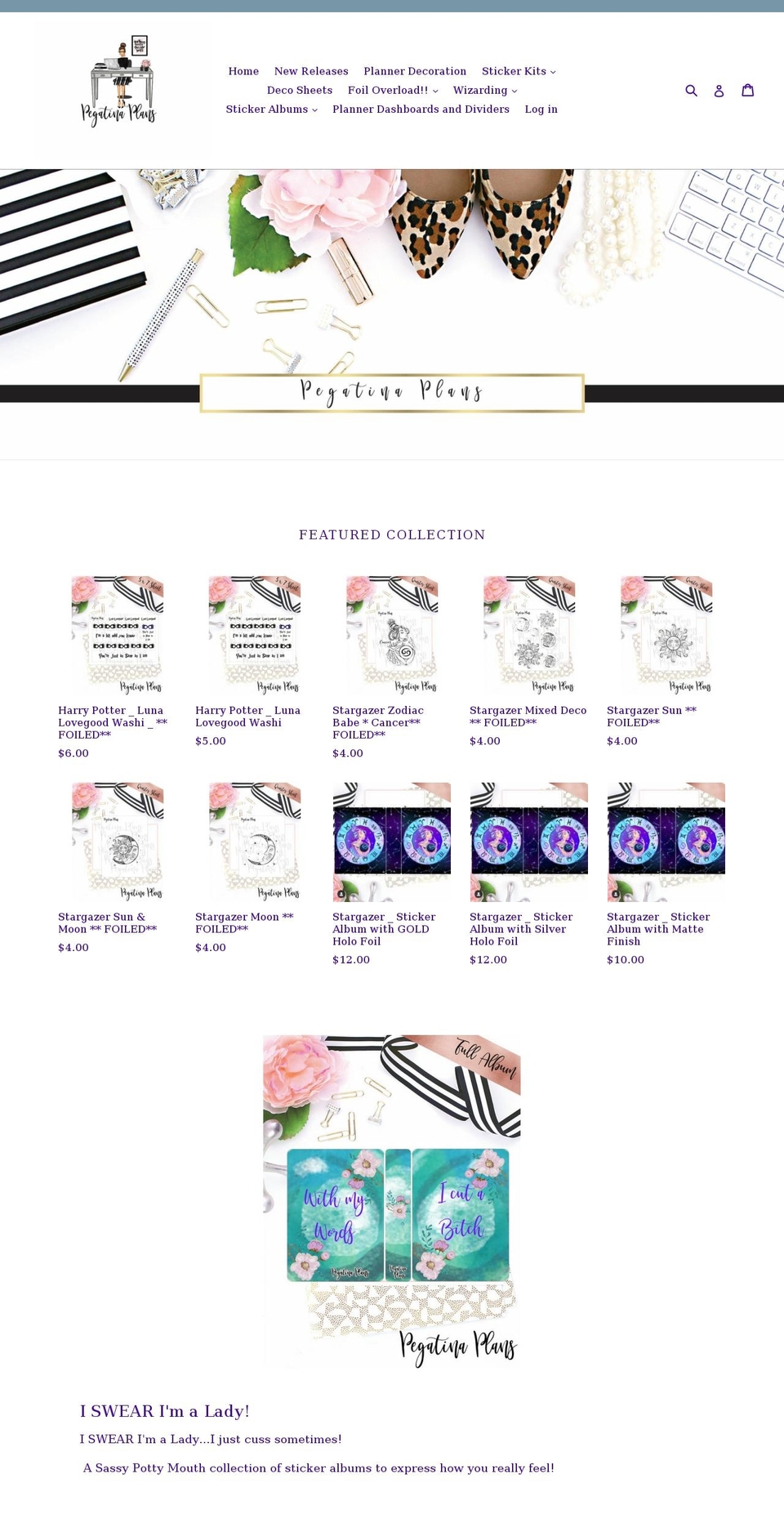pegatinaplans.com — Shopify storefront screenshot