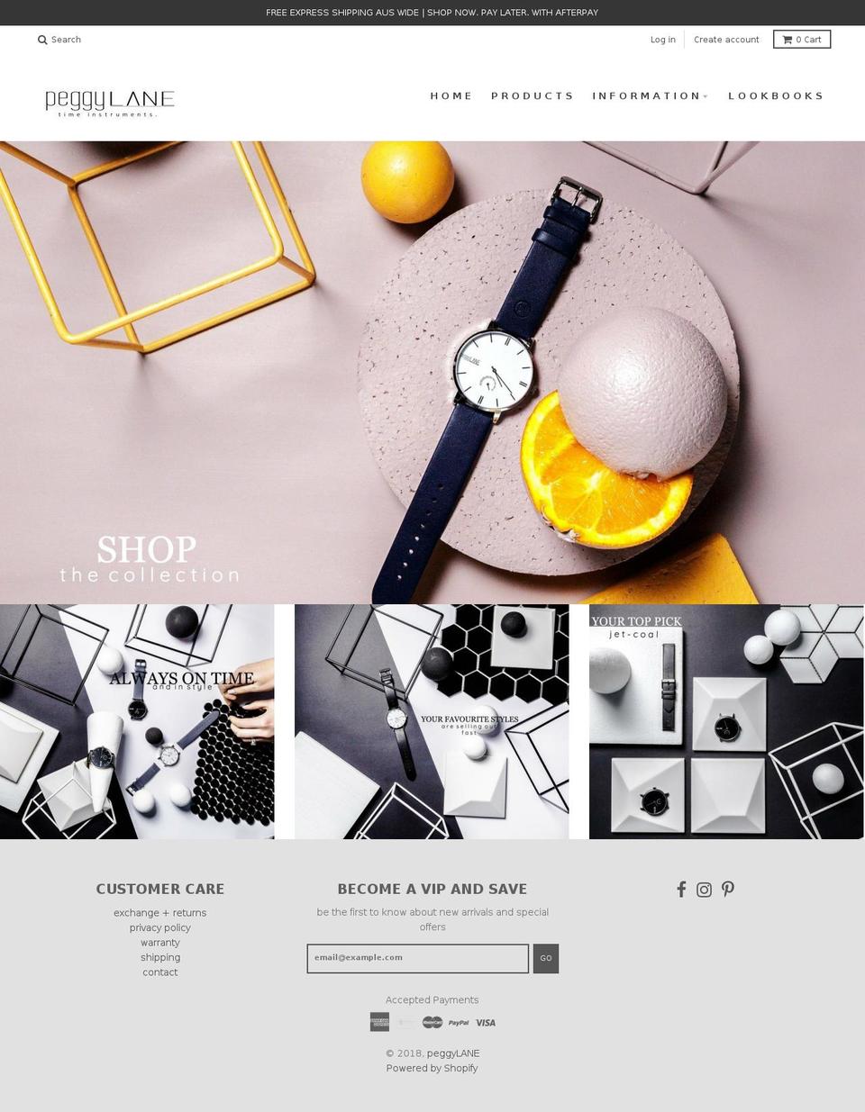 peggylane.com.au shopify website screenshot