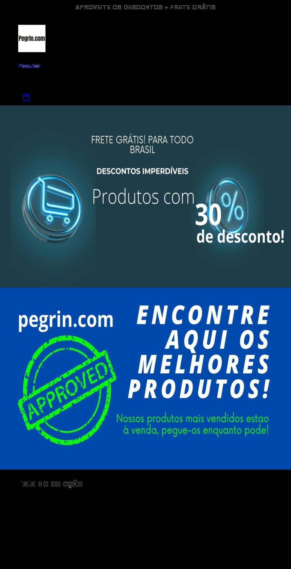 pegrin.com shopify website screenshot