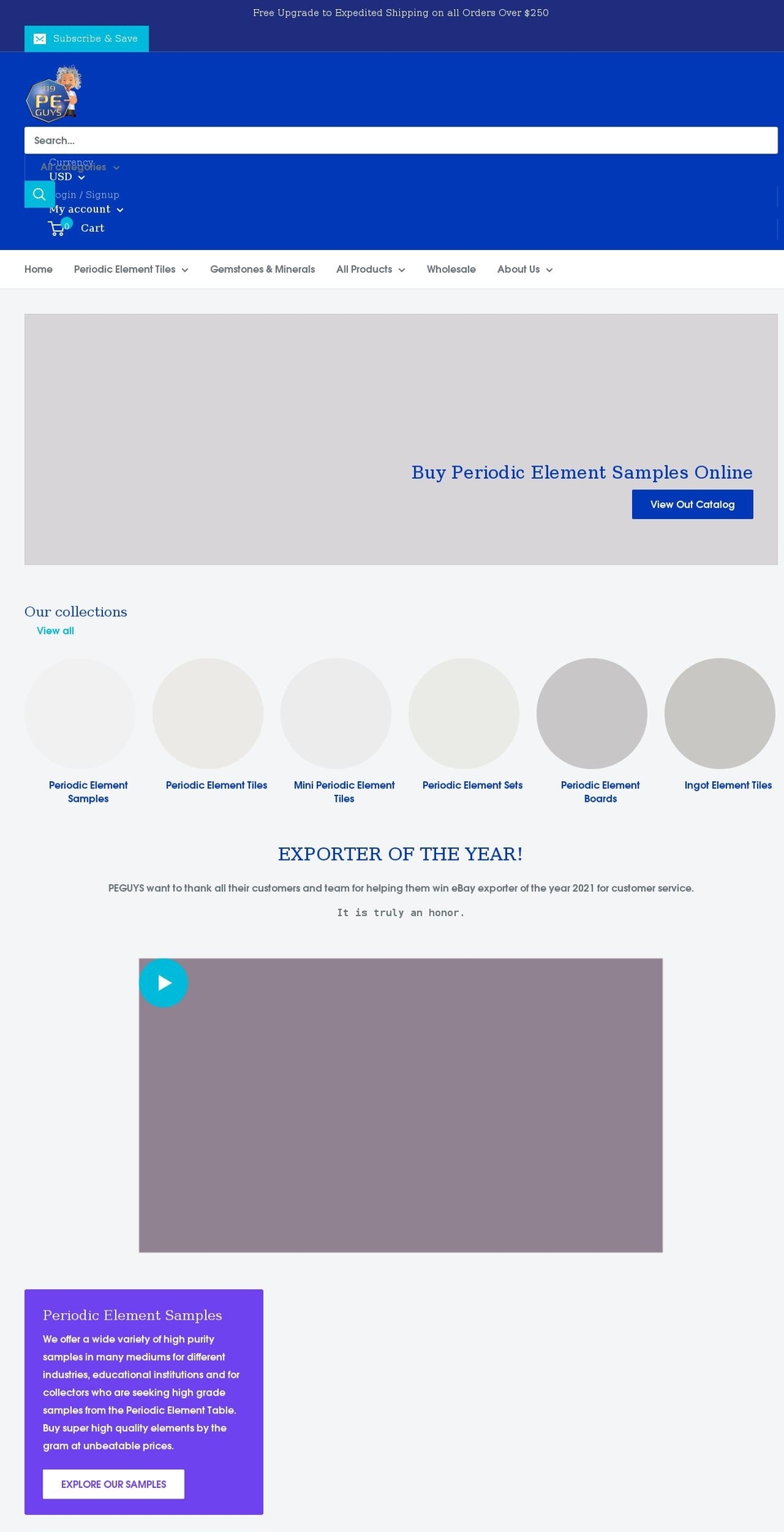 peguys.com shopify website screenshot