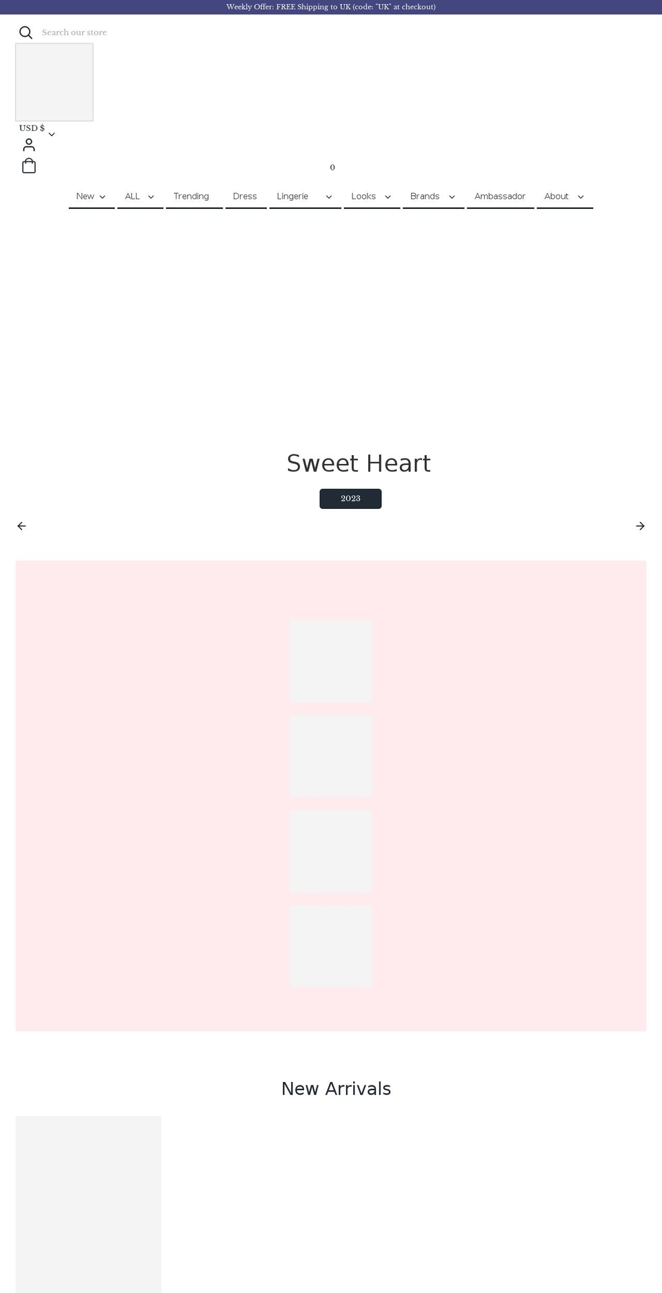 peilieeshop.com — Shopify storefront screenshot