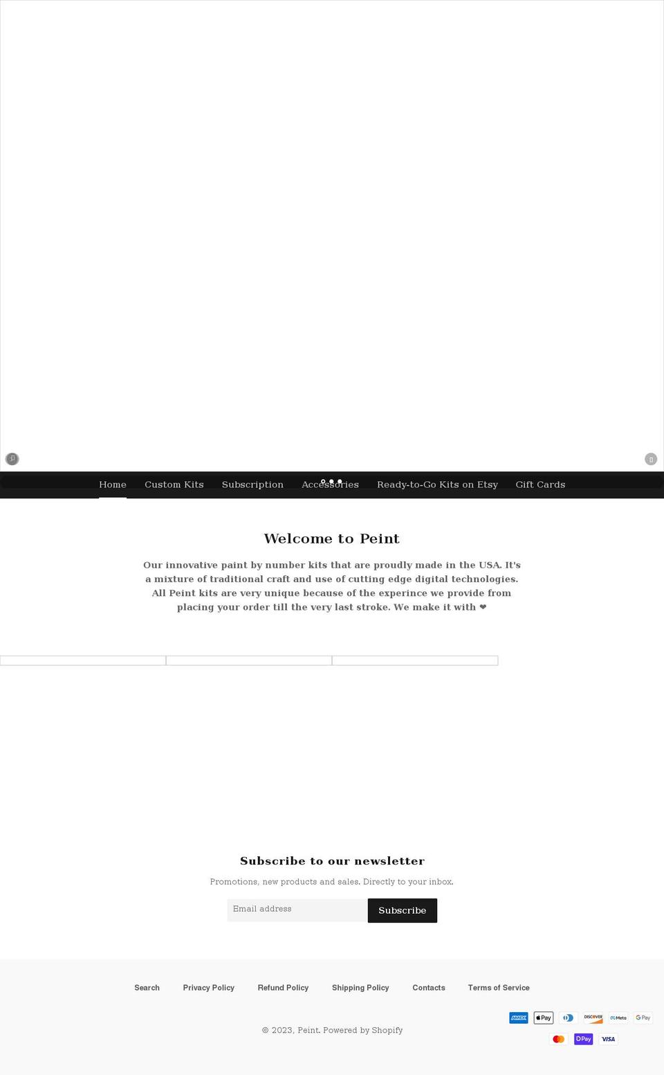 peint.space shopify website screenshot