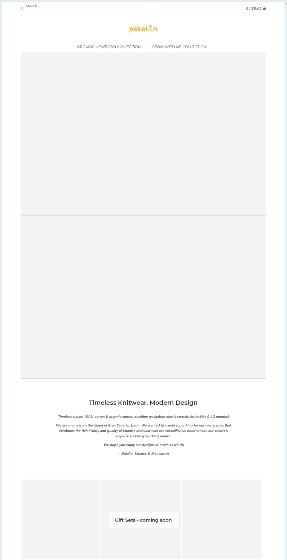 peketin.com shopify website screenshot