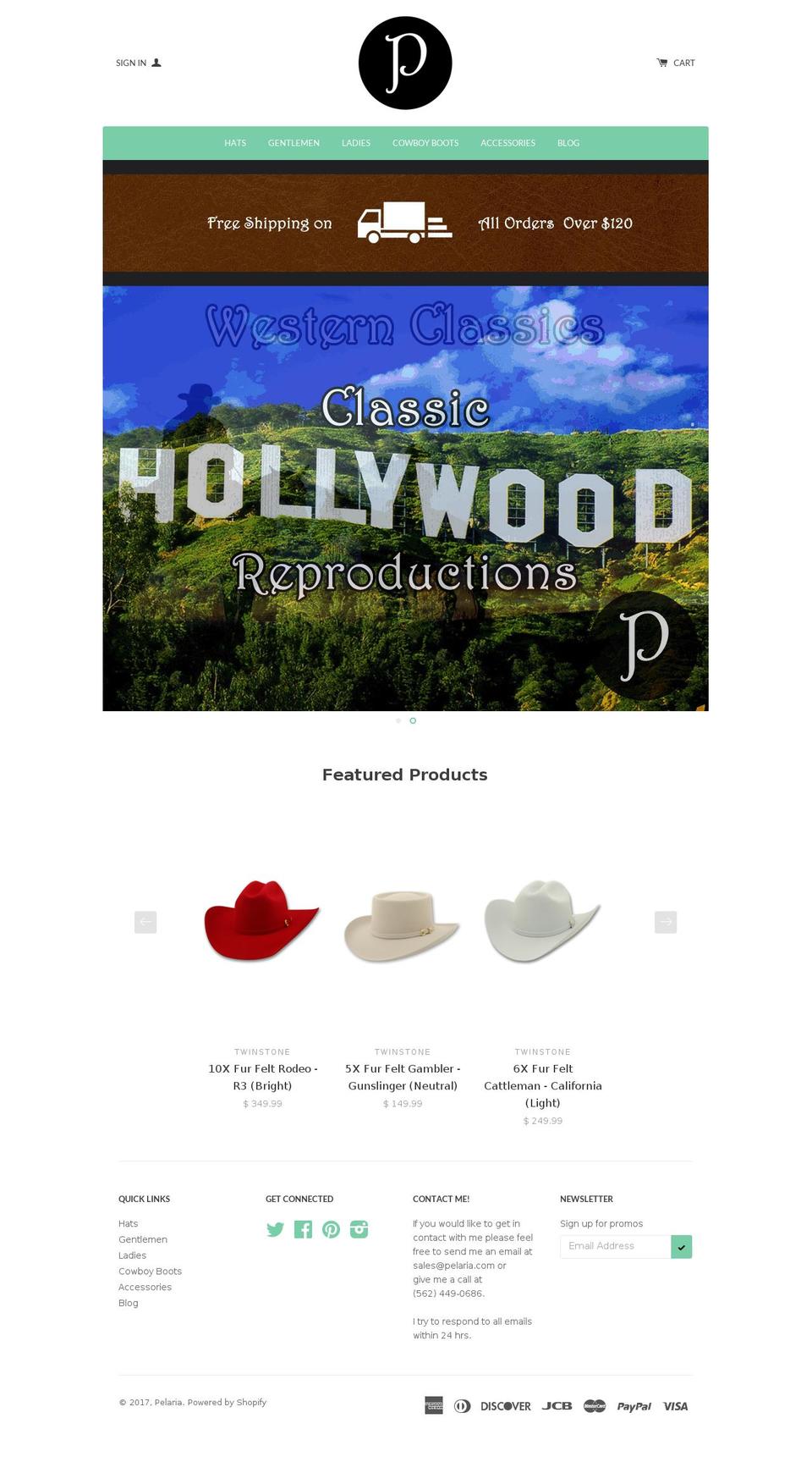 pelaria.com shopify website screenshot