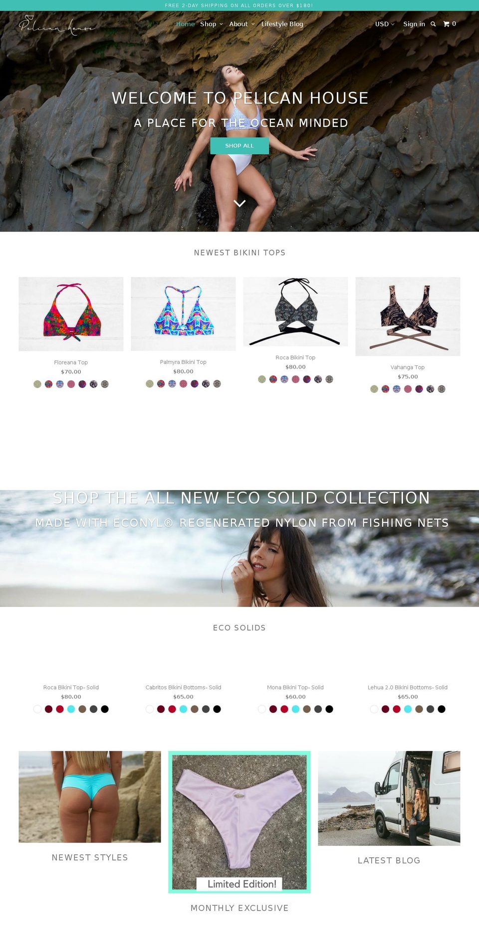 pelicanhousesc.com shopify website screenshot
