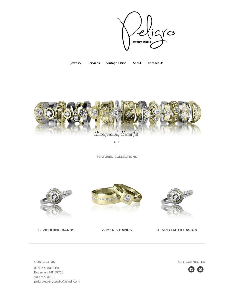 peligrostudio.com shopify website screenshot