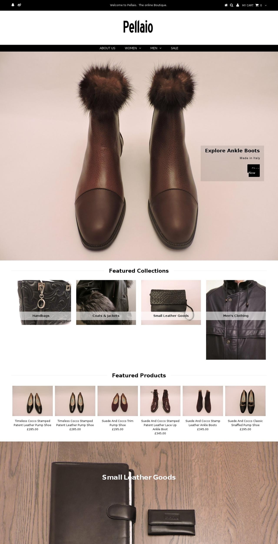 pellaio.com — Shopify storefront screenshot