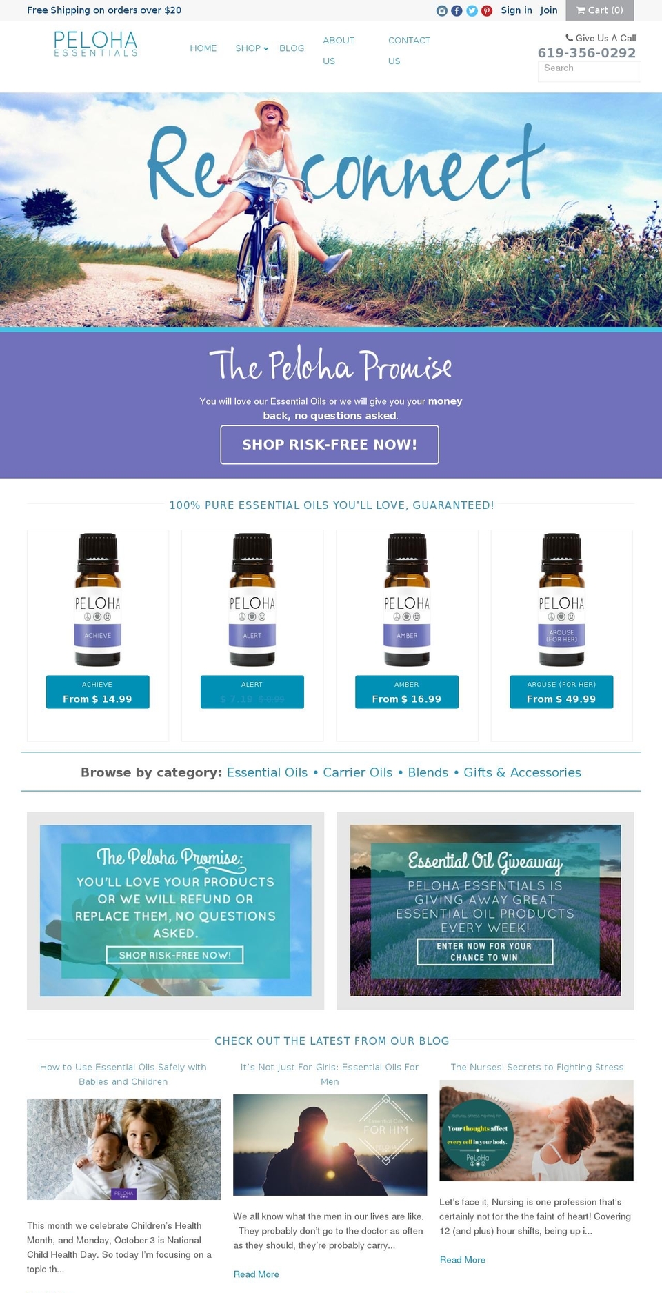 pelohaessentials.com shopify website screenshot