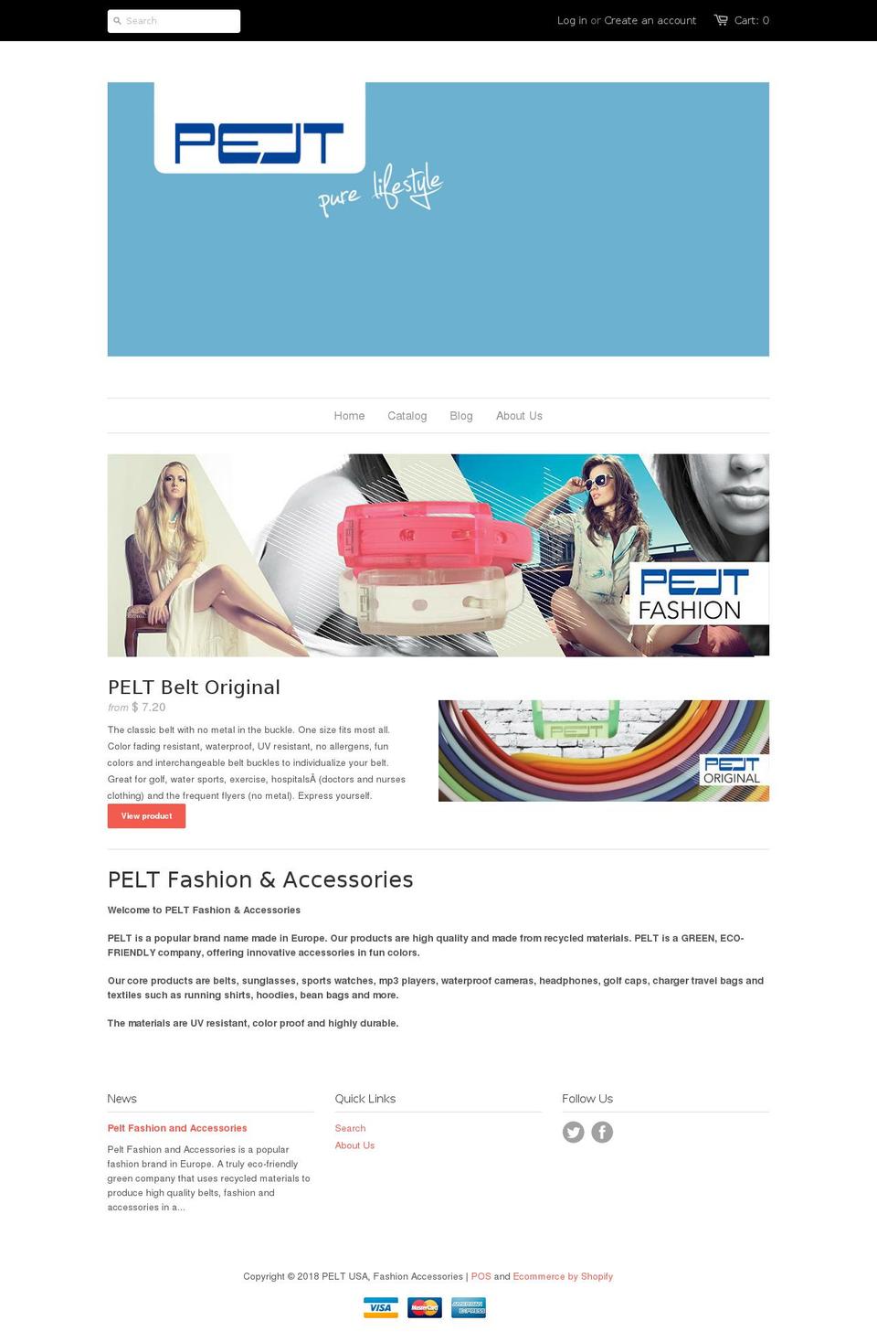 peltfashionaccessories.com — Shopify storefront screenshot