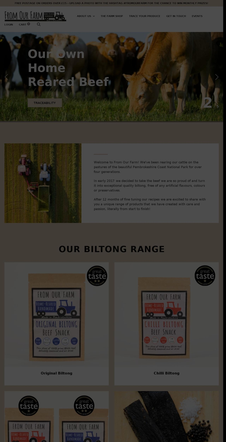 pembrokeshirebeef.com — Shopify storefront screenshot