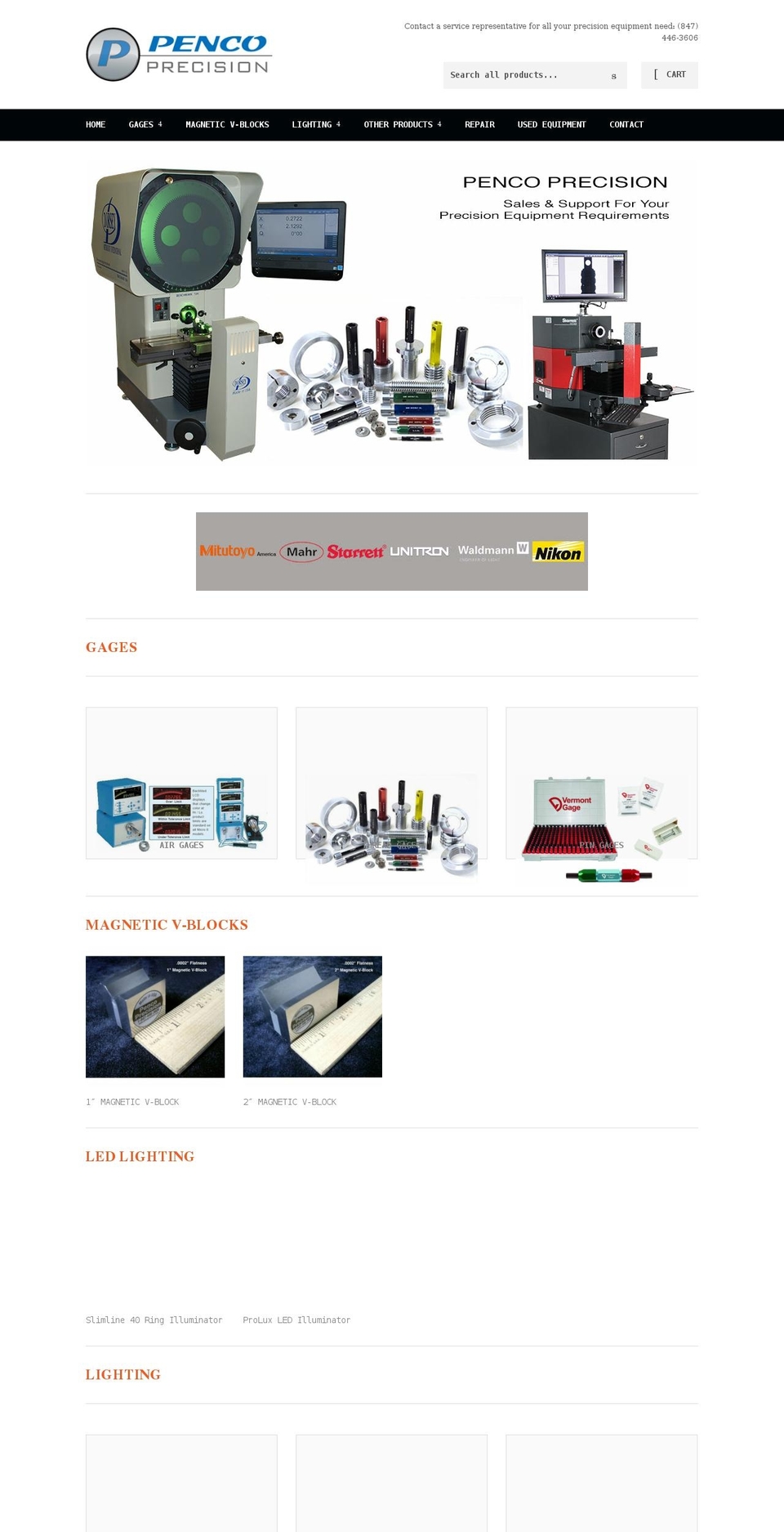 pencoprecision.com shopify website screenshot