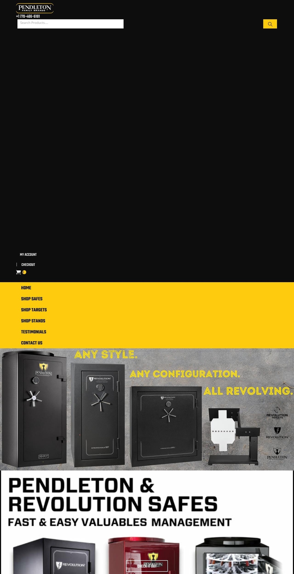 pendletonfamilybrands.com shopify website screenshot