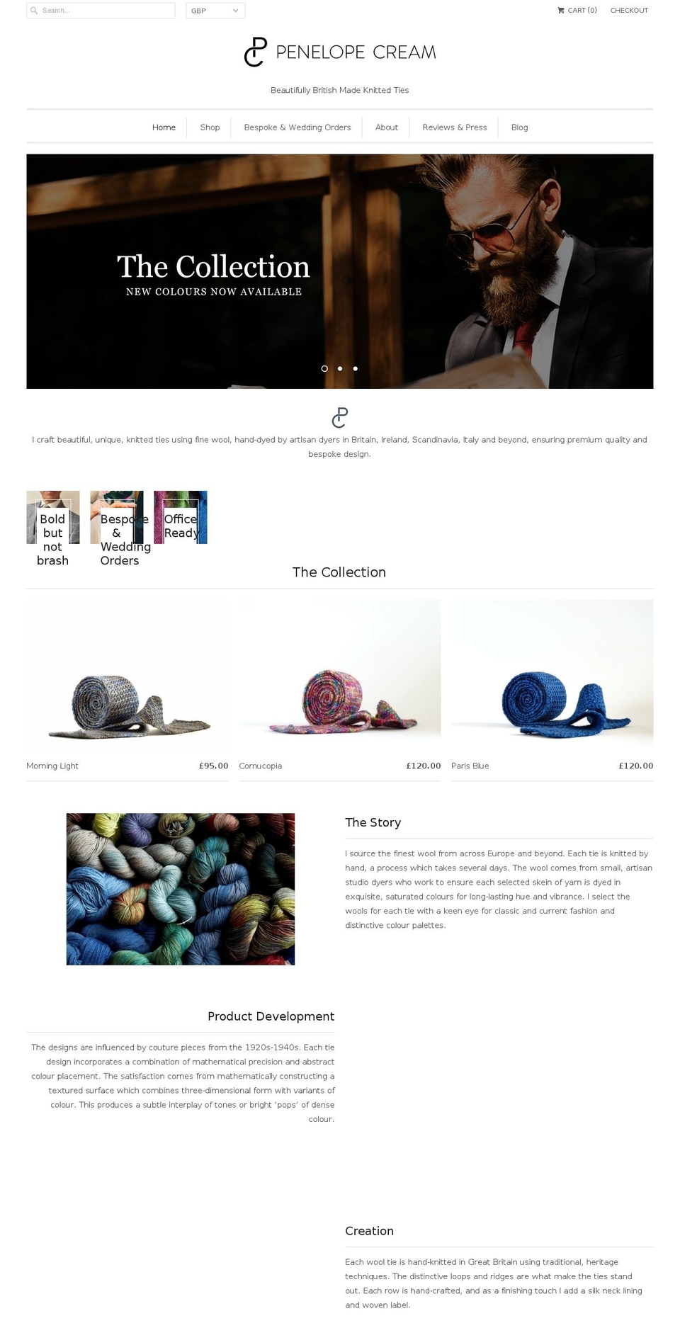 penelopecream.com — Shopify storefront screenshot