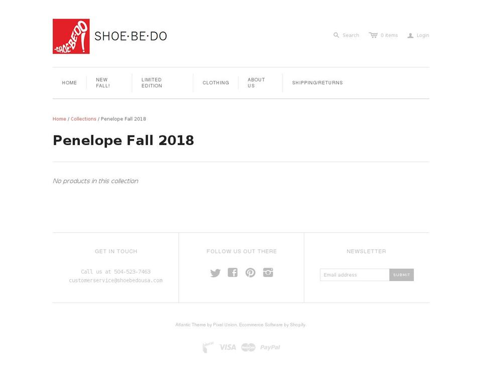 penelopeluxe.com — Shopify storefront screenshot
