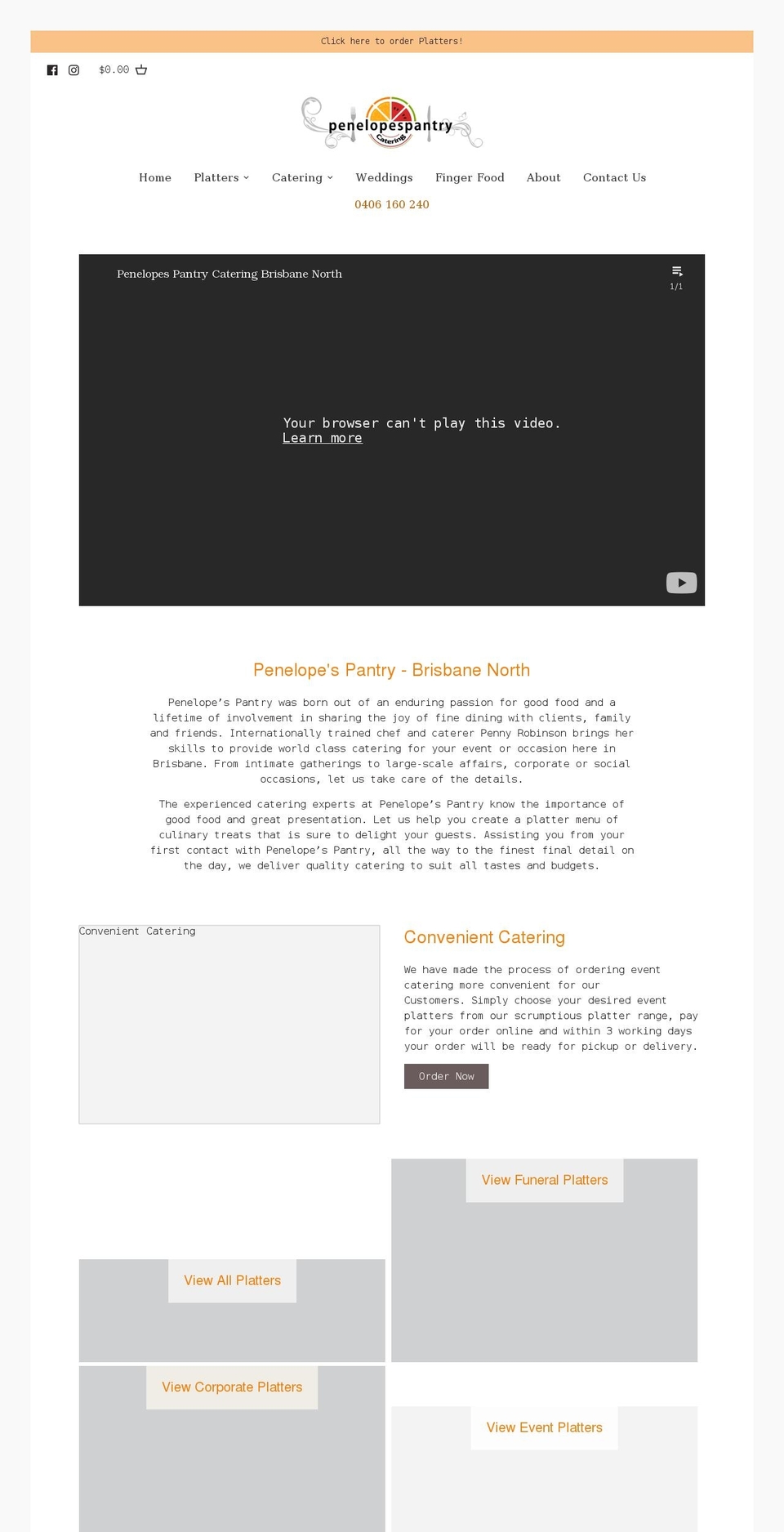 penelopespantry.com.au shopify website screenshot