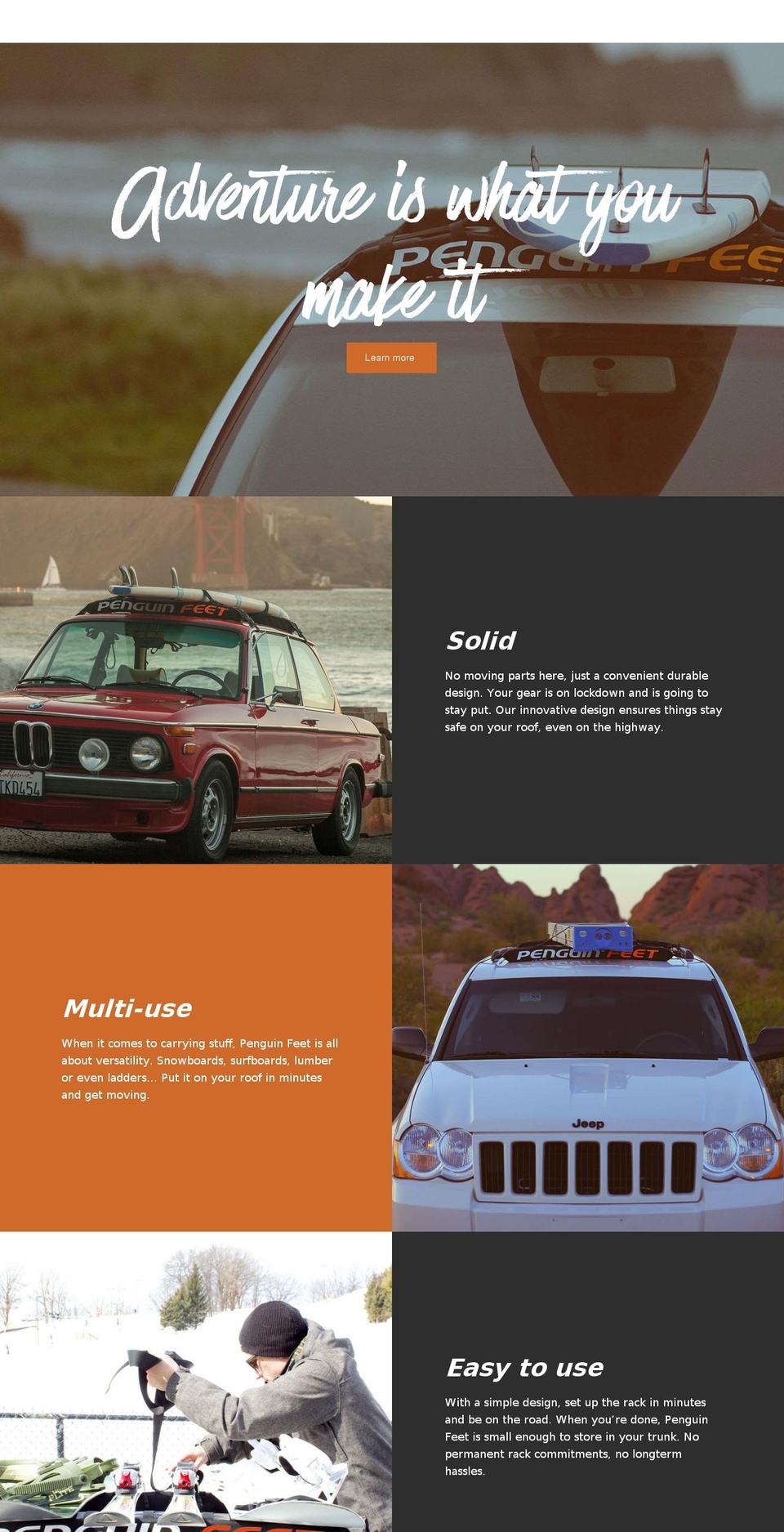 penguin-feet.com shopify website screenshot