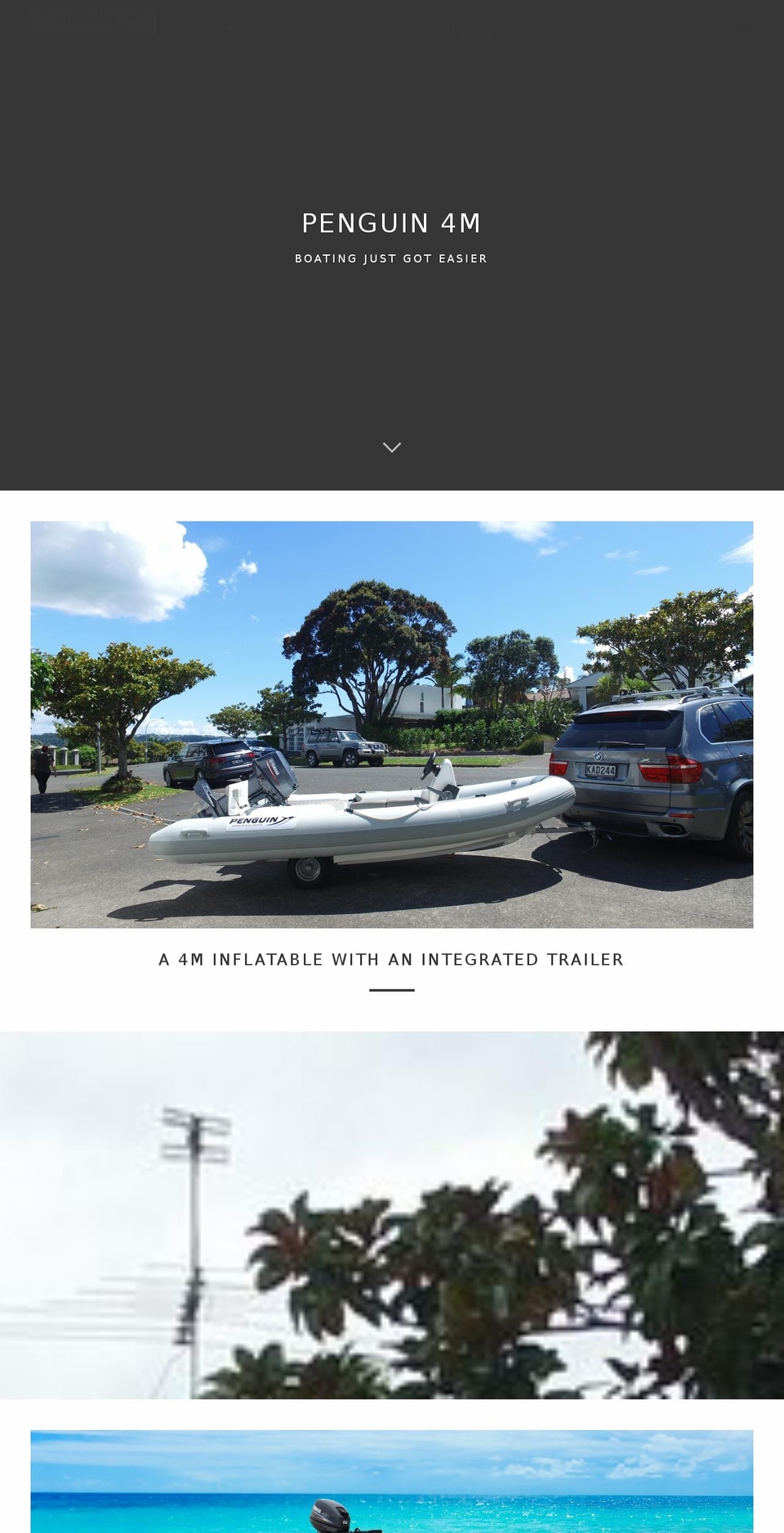 penguinboats.com — Shopify storefront screenshot