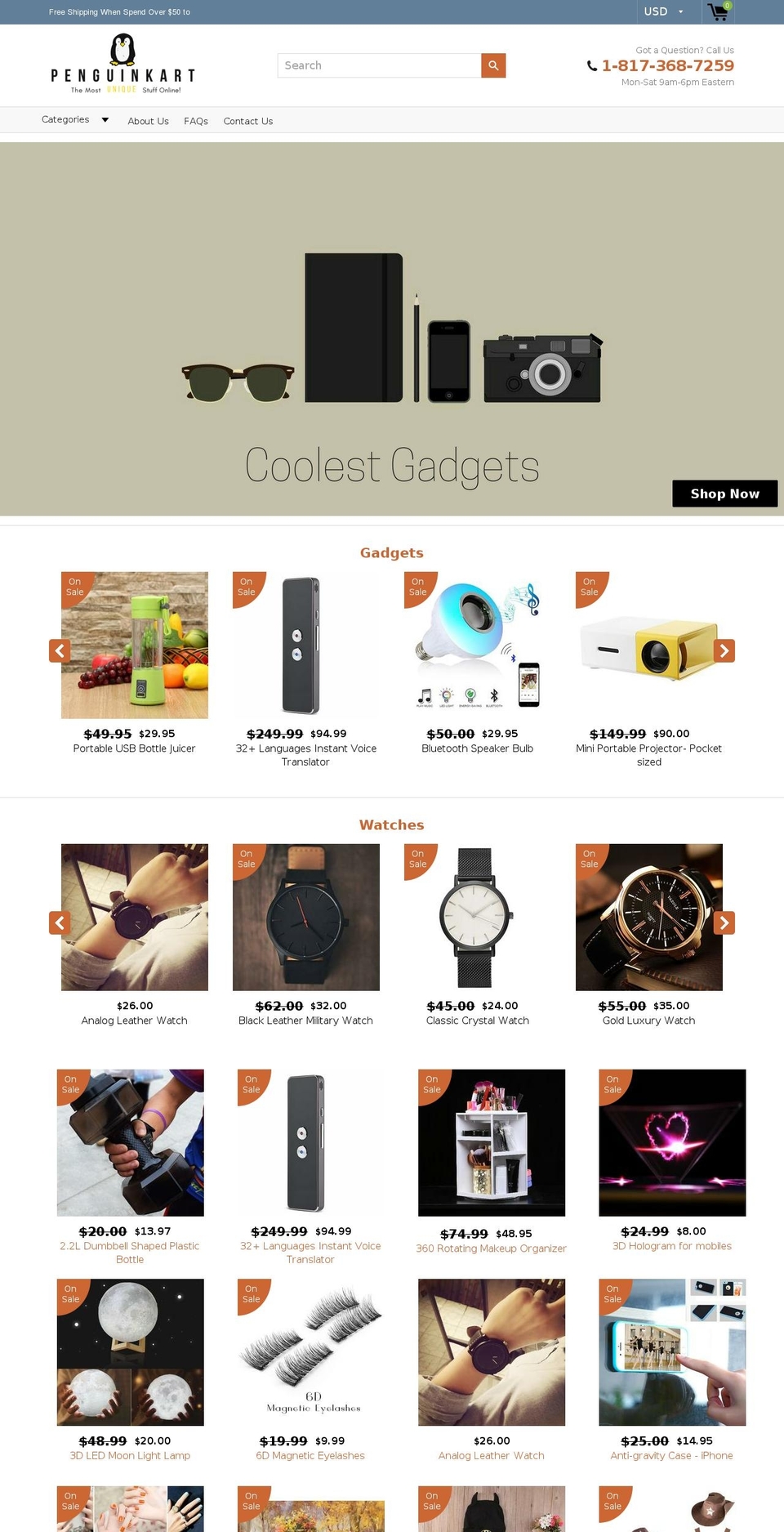 Copy of shoptimized-theme-4-14 Shopify theme site example penguinkart.com