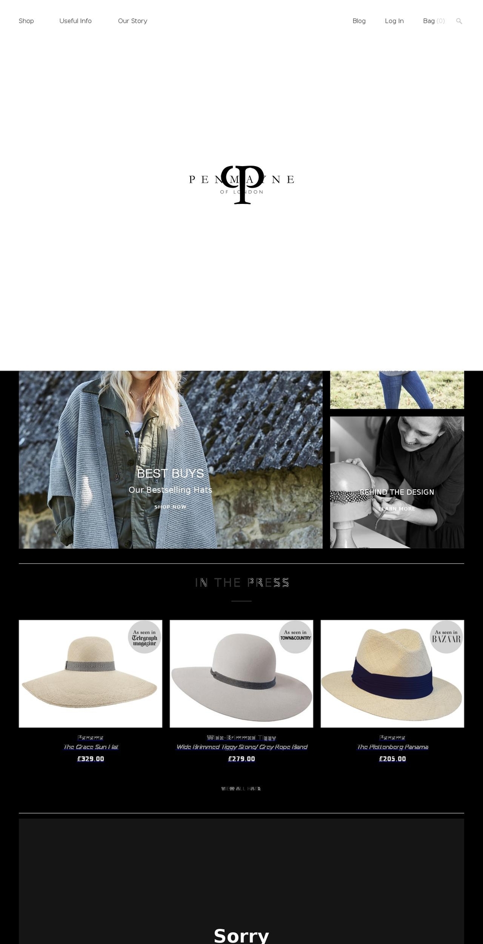 penmayne.com shopify website screenshot