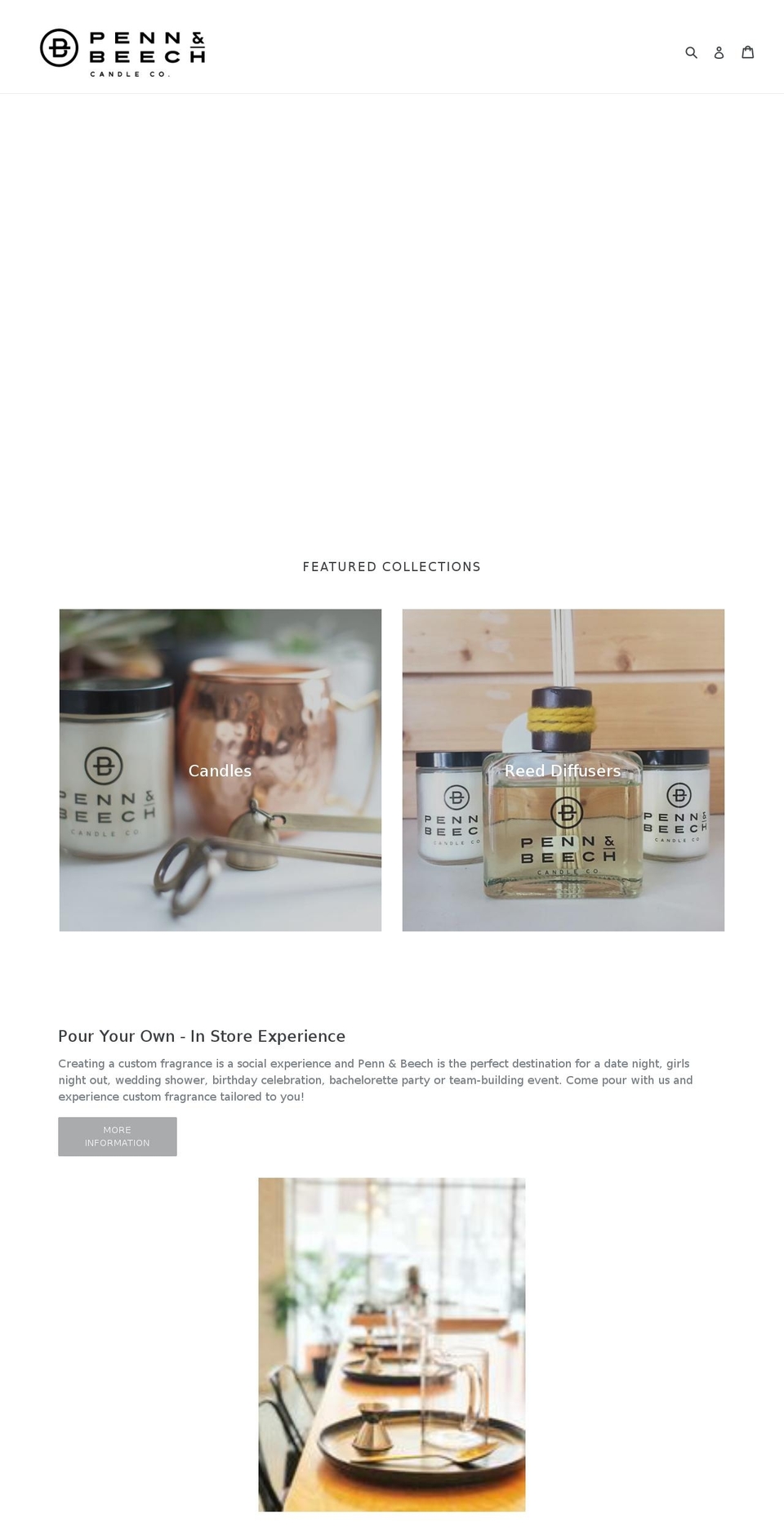 pennandbeech.com — Shopify storefront screenshot