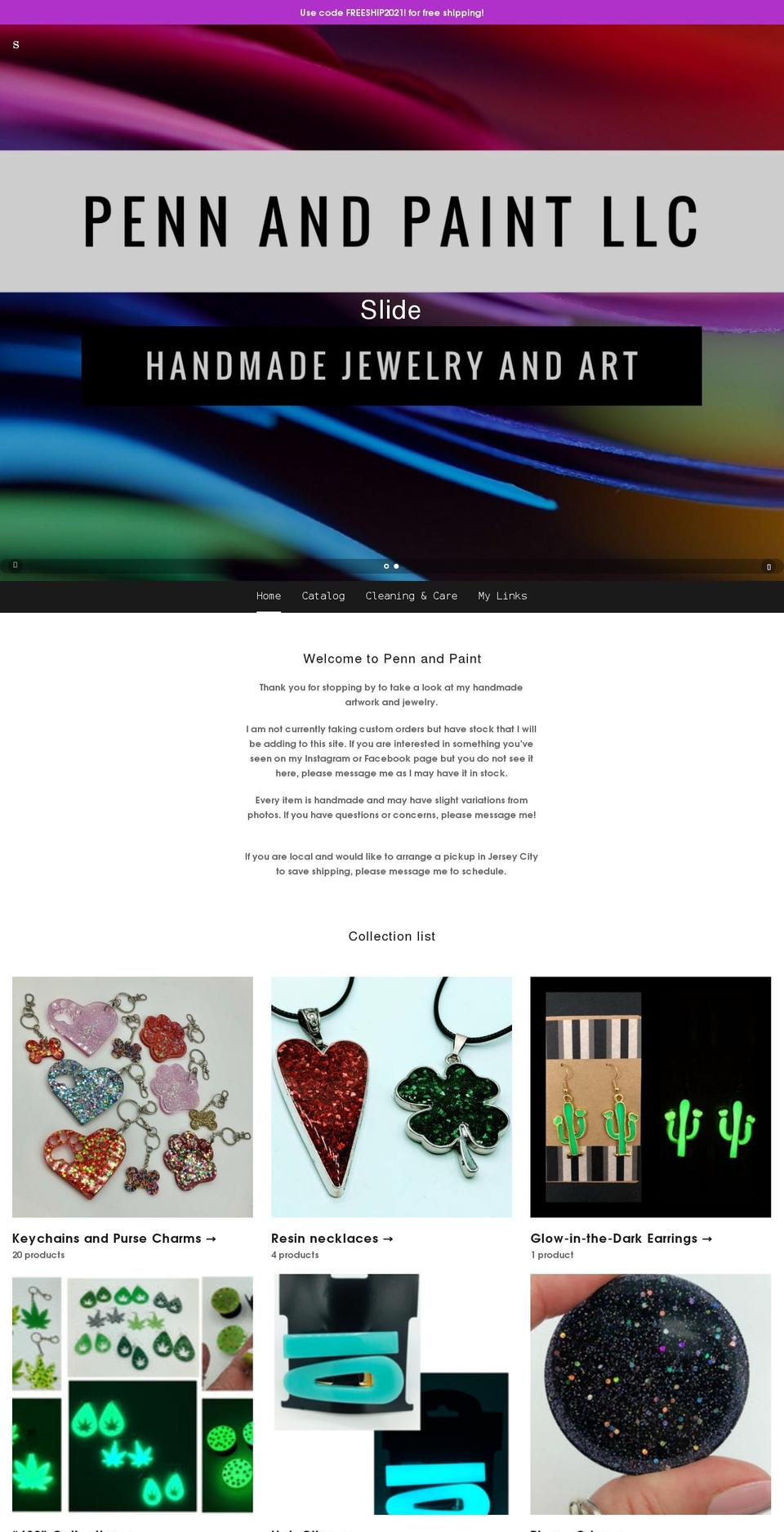 # Shopify theme site example pennandpaint.com