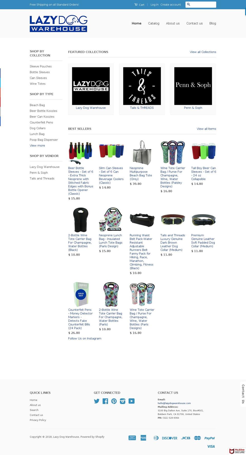 pennandsoph.com — Shopify storefront screenshot