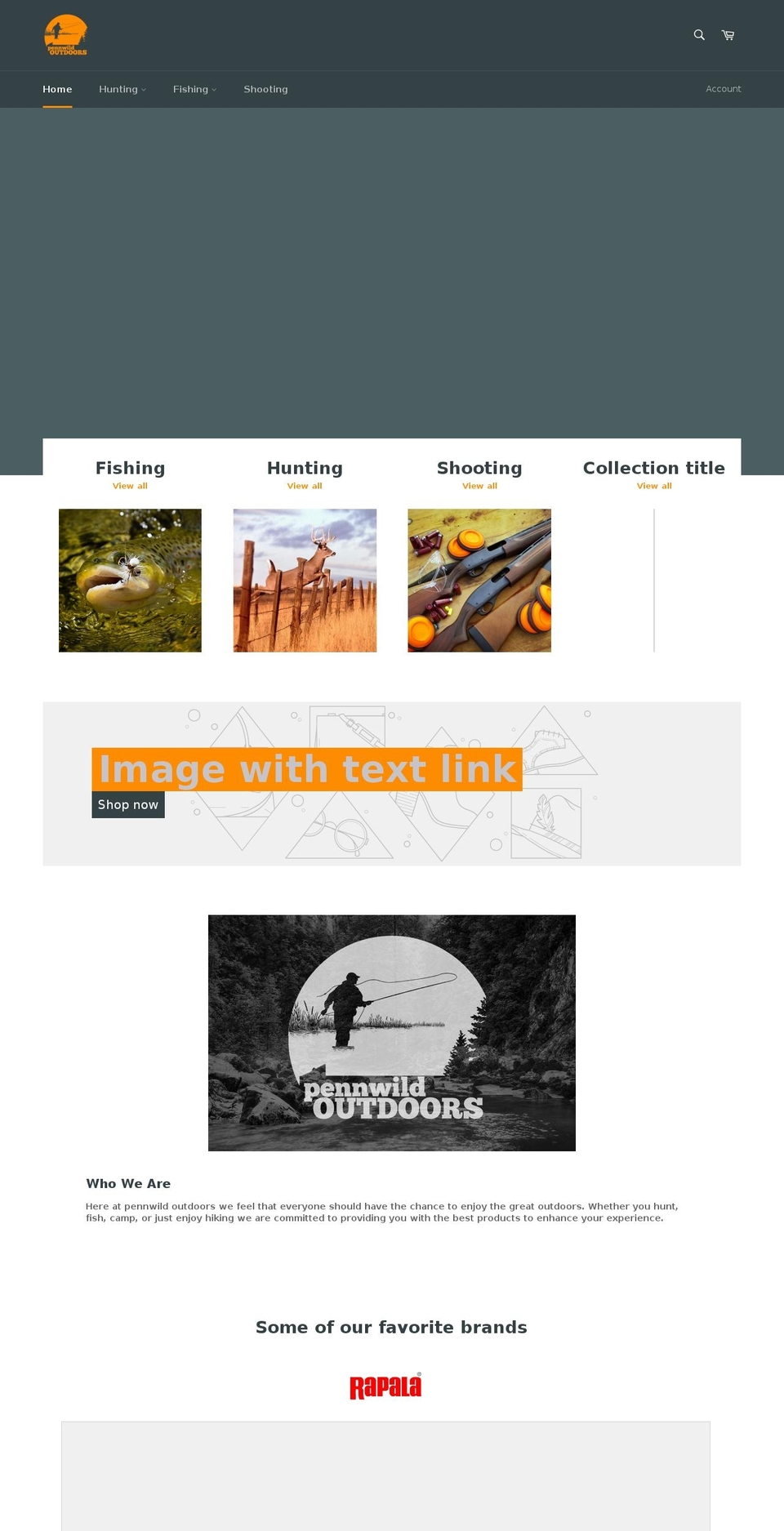 pennwild.com shopify website screenshot