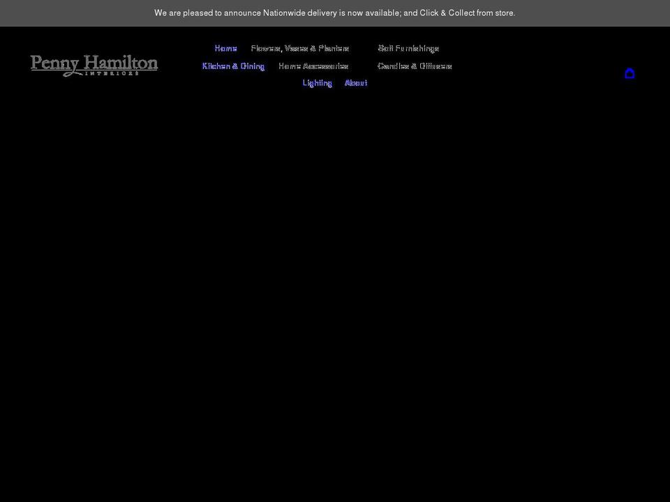 pennyhamiltoninteriors.co.uk shopify website screenshot