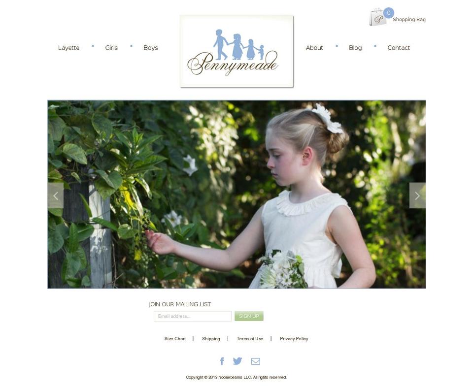 pennymeade.com shopify website screenshot